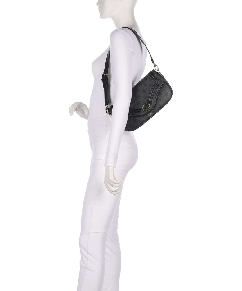 Guess Dea Shoulder bag coal logo
