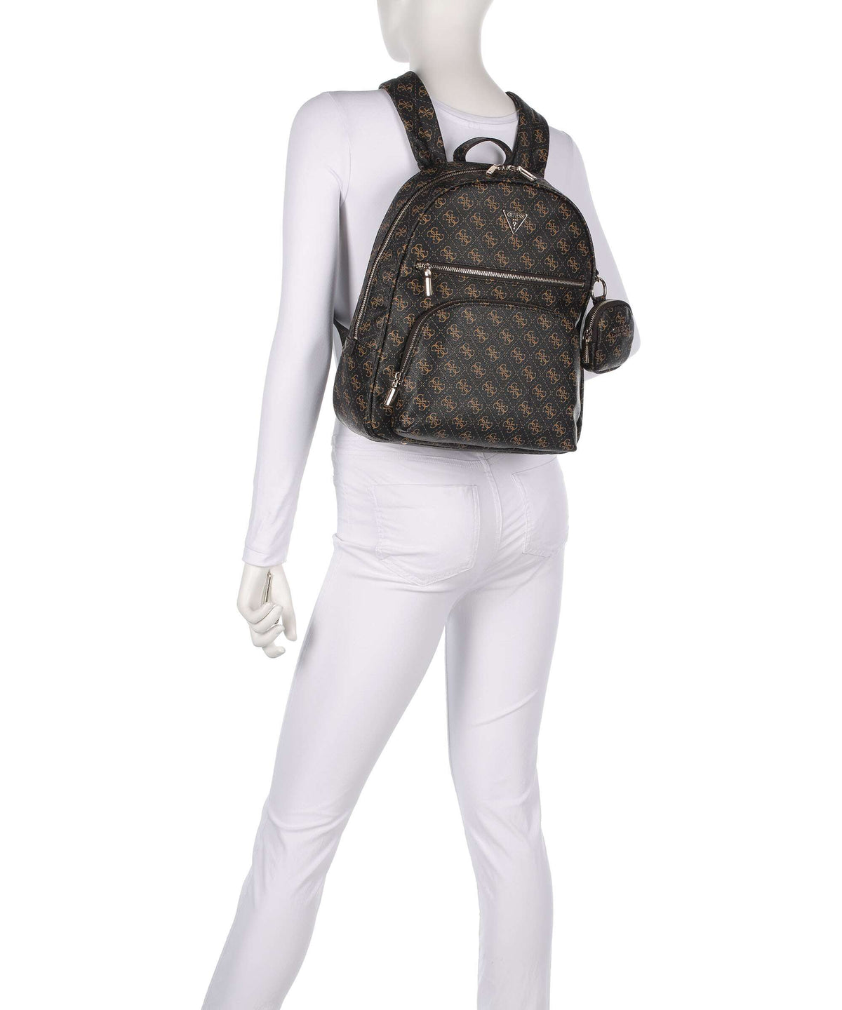 Guess Power Play Backpack brown logo