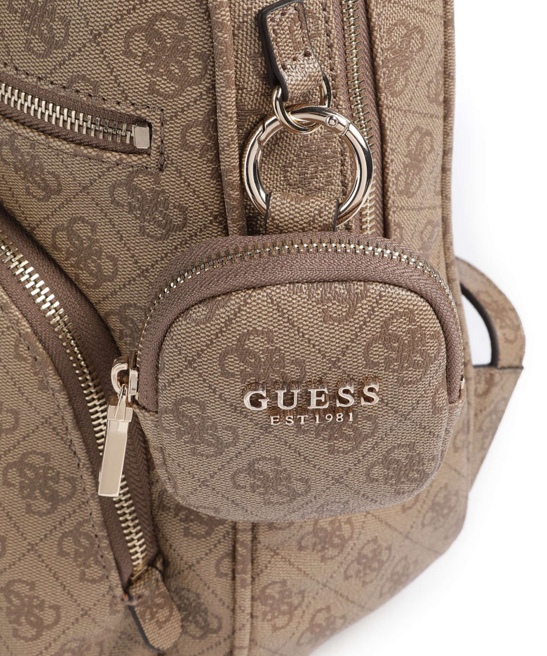 Guess Power Play Backpack latte logo