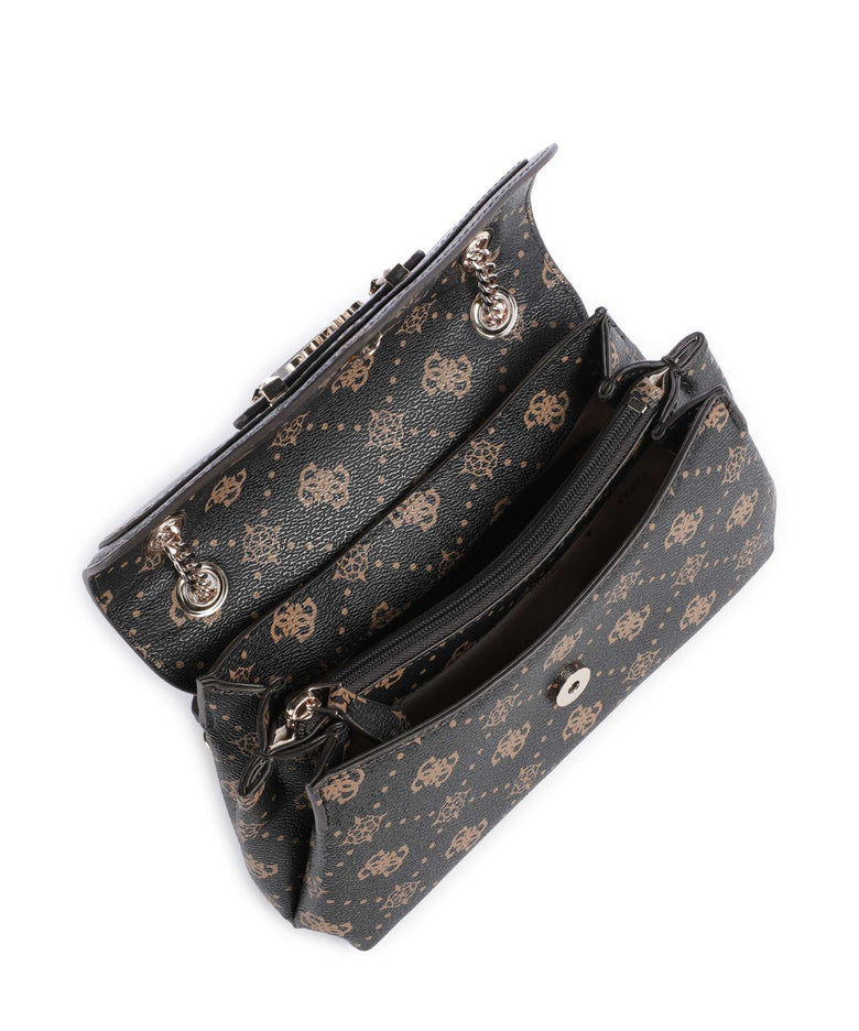 Guess Silia Shoulder bag espresso logo