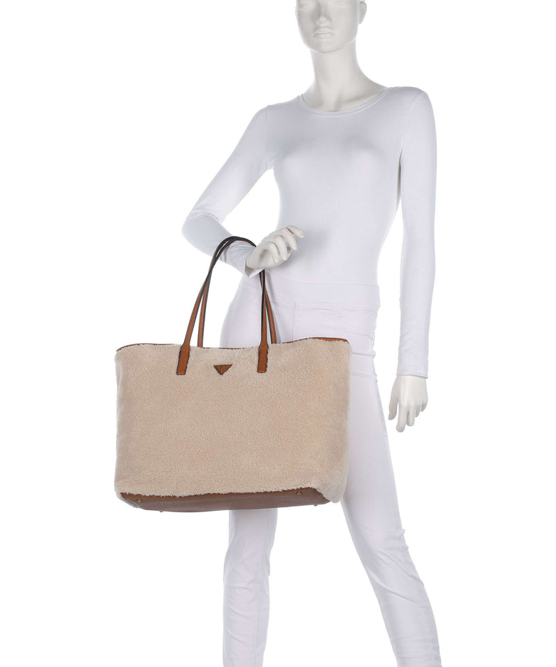 Guess Large Tote bag natural/cognac