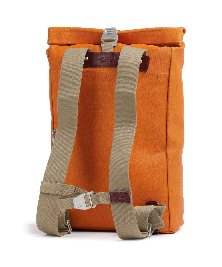 Brooks England Pickwick Cotton Canvas Large Rolltop backpack goosebeak
