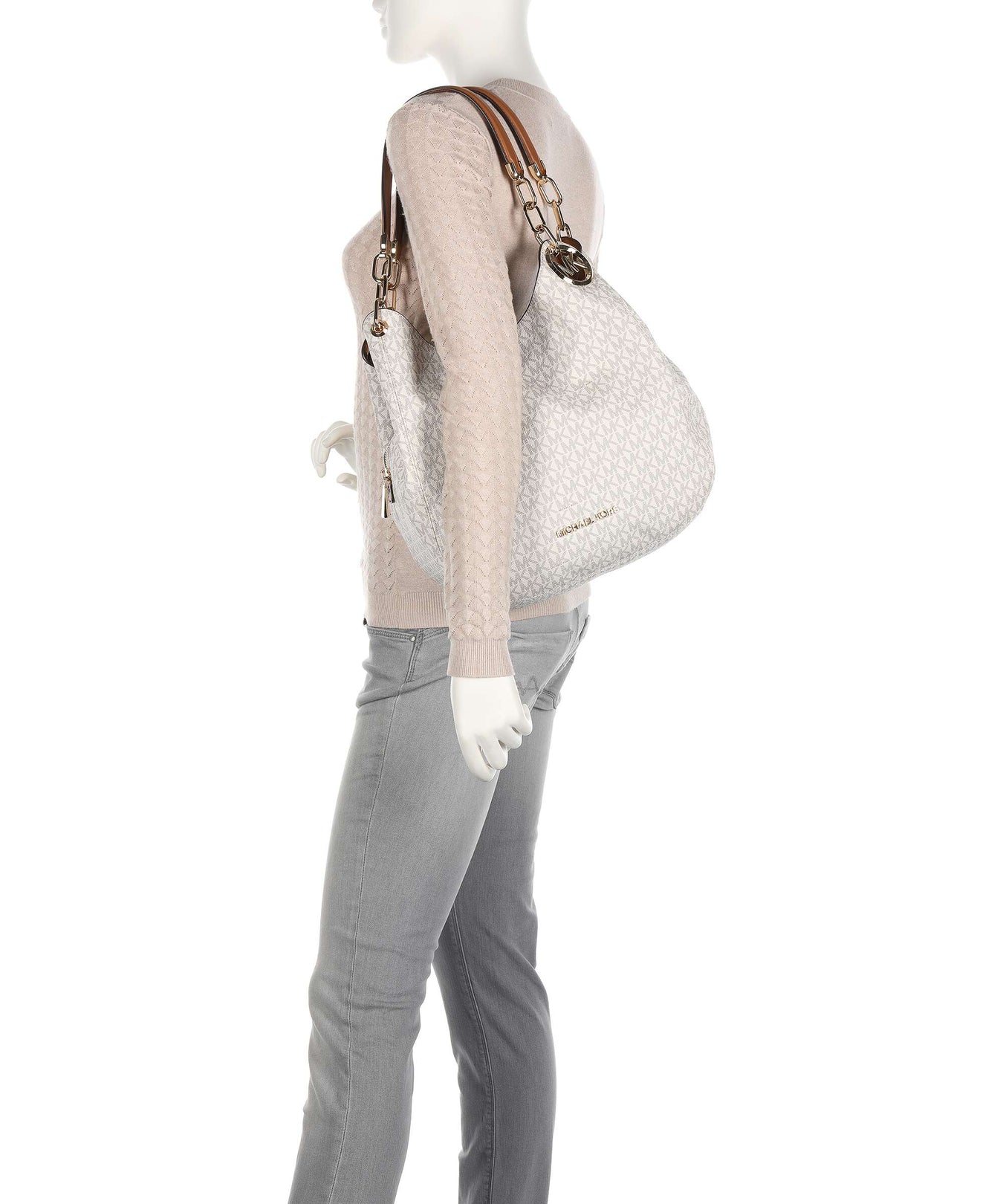 Michael Kors Lillie Hobo bag vanilla/acorn