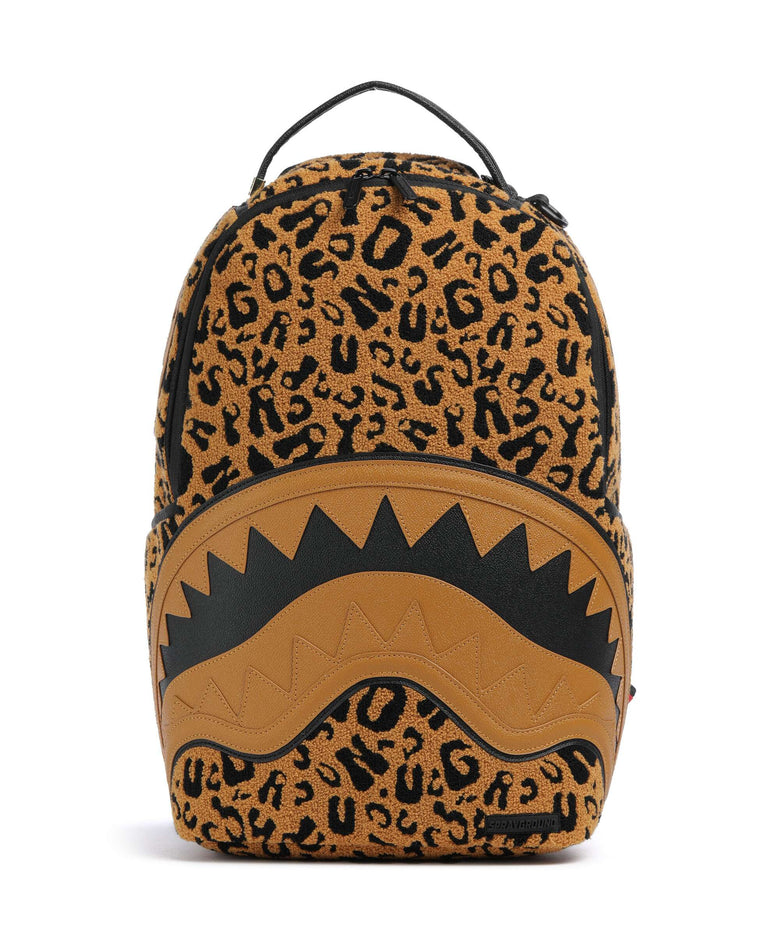 Sprayground Cheetah Chenille Backpack brown/black