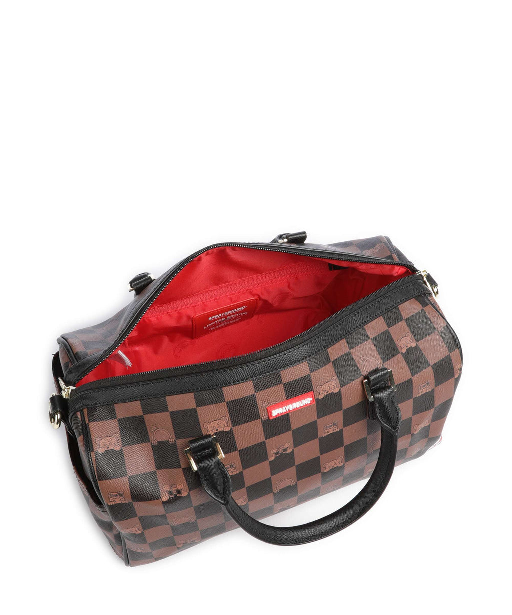 Sprayground Peeking Character Check Handbag multicolour
