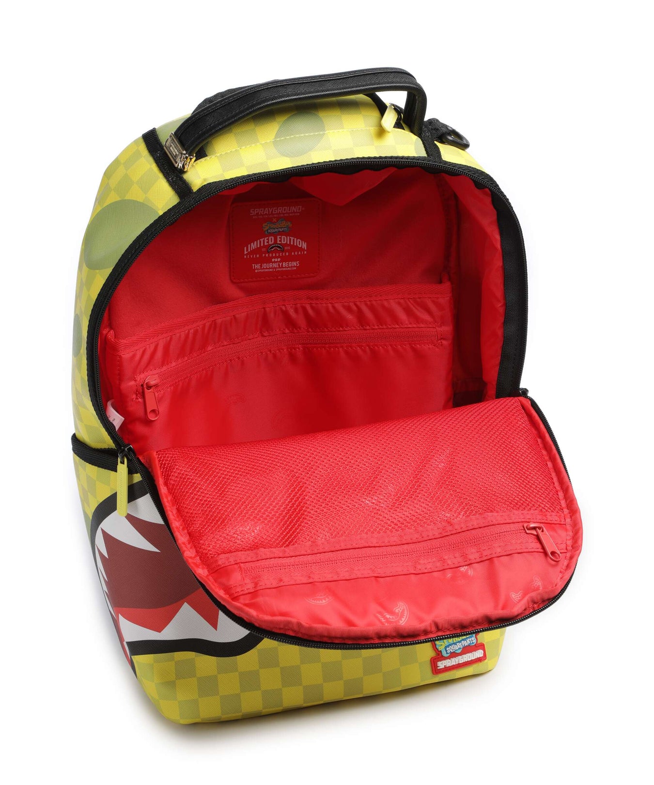 Sprayground Spongebob Checkerbob Backpack yellow