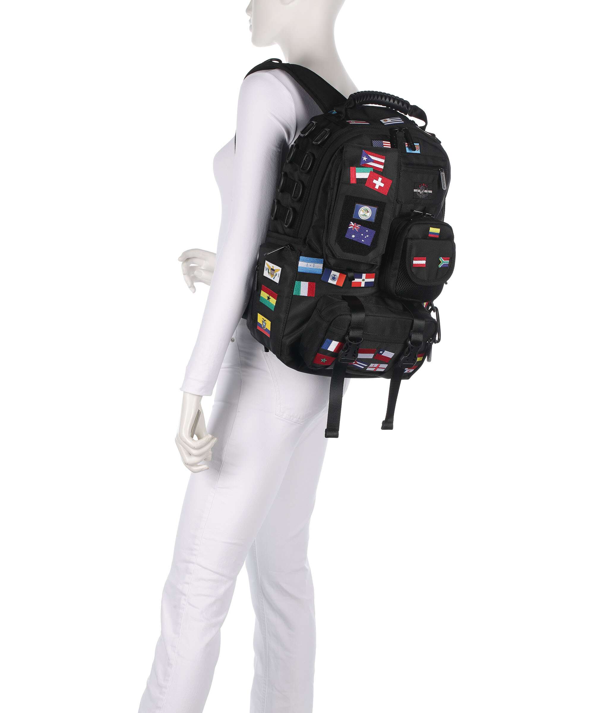 Sprayground James Flags Backpack 13″ polyester black - 910B7737NSZ