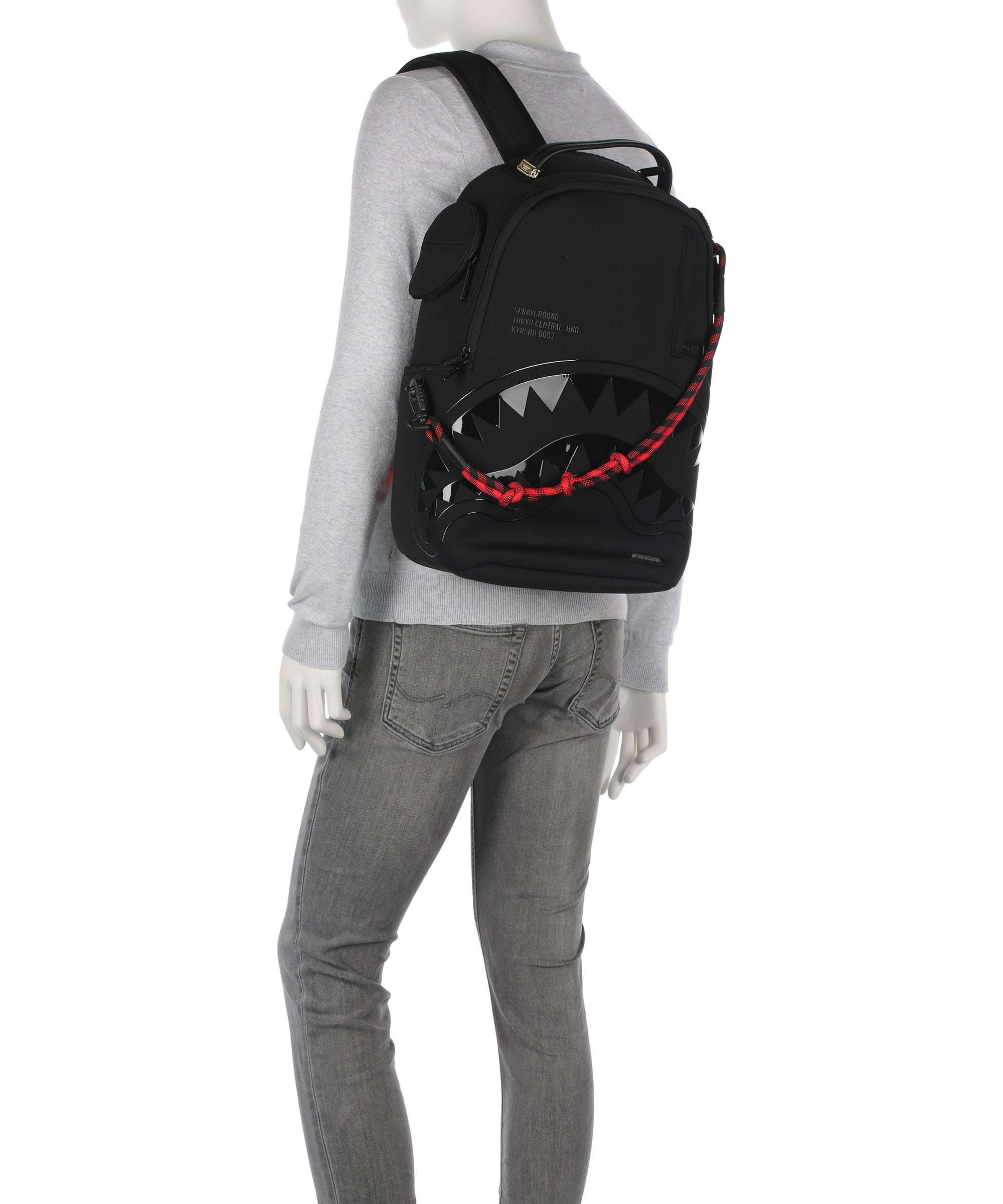 Sprayground Shark Central Kyushu Backpack 13″ polyester black