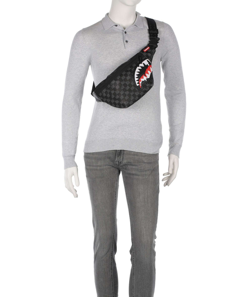 Sprayground Dripping Sharks in Paris Fanny pack black