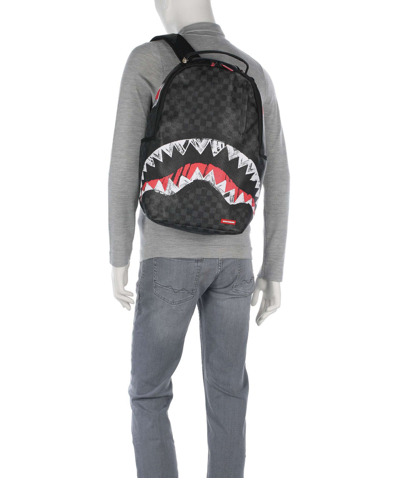 Sprayground Scribble Shark Backpack multicolour