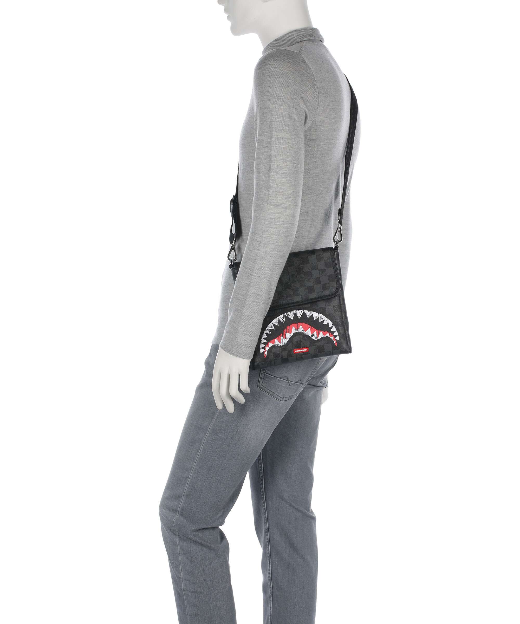 Sprayground Scribble Shark Crossbody bag multicolour