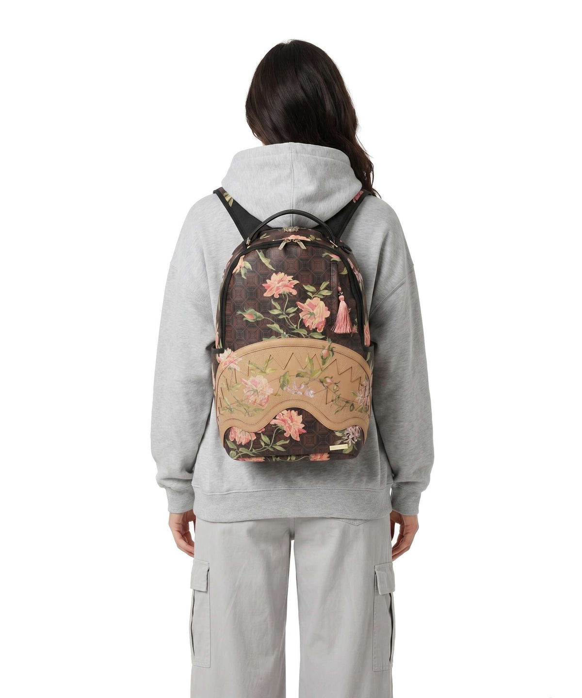 Sprayground AI Henny Floral Backpack brown