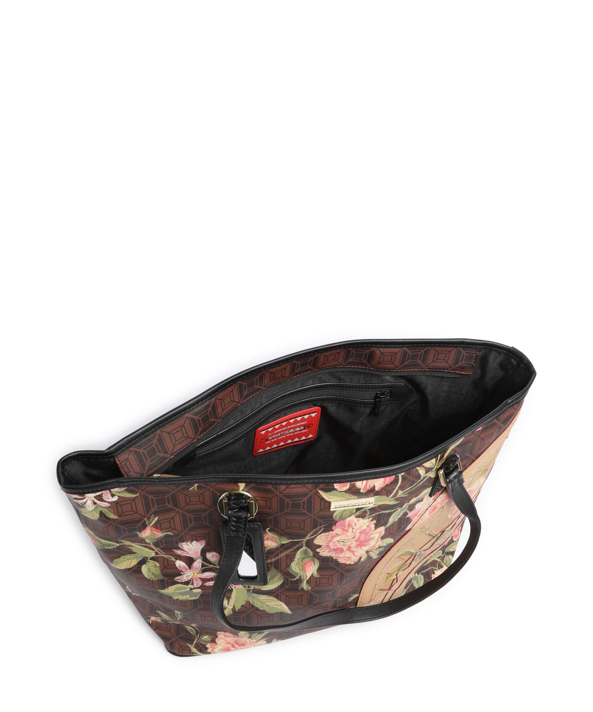 Sprayground AI Henny Floral Tote bag brown
