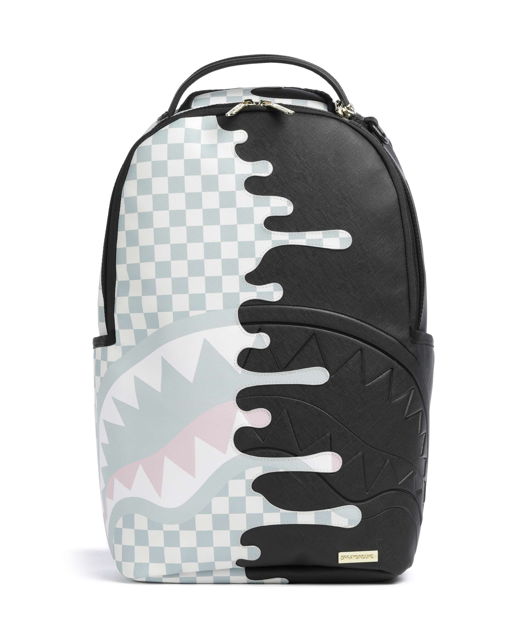 Sprayground Cream Check Side Drip Backpack 13″ soft synthetic