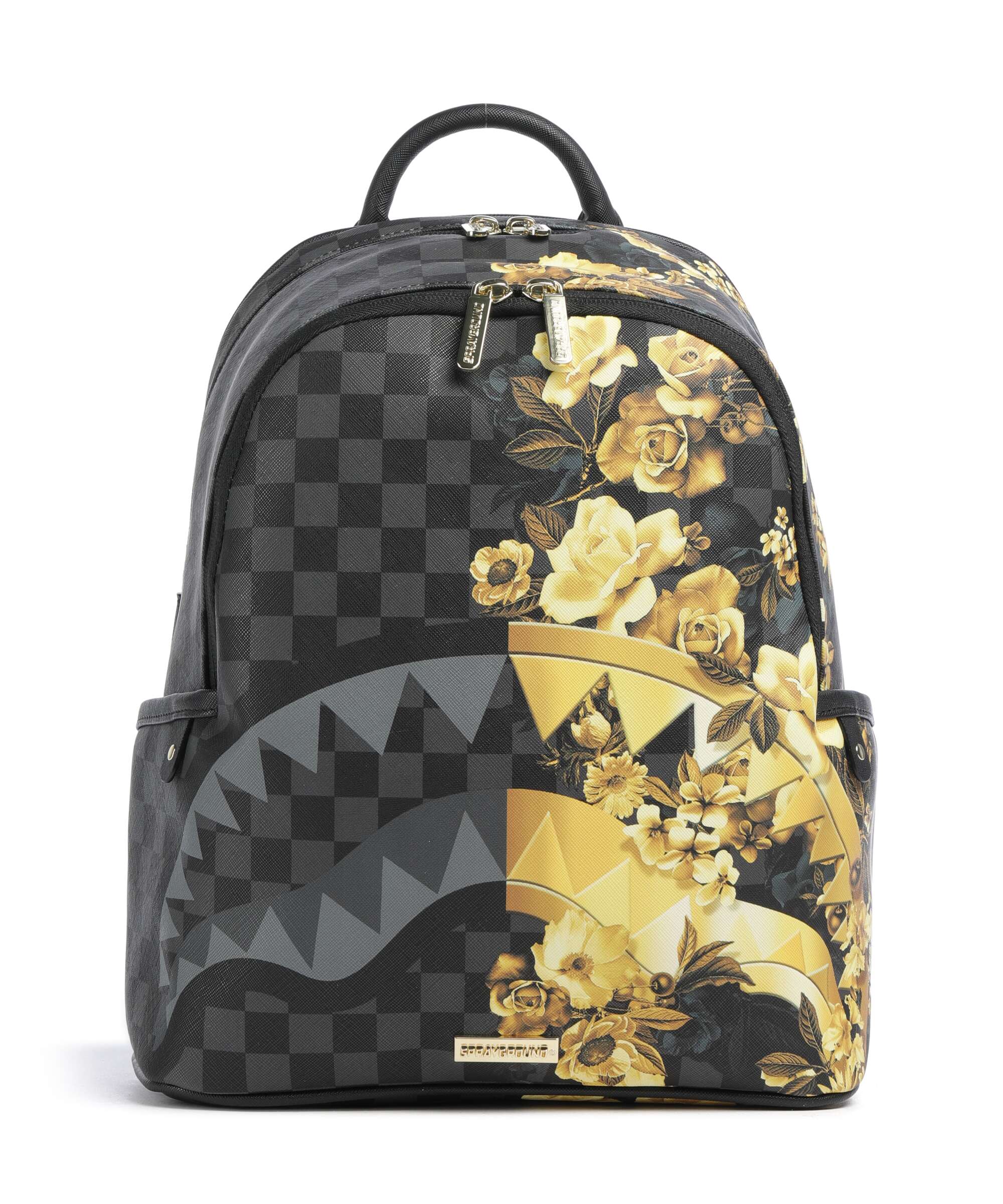 Sprayground Gold Floral Remix Backpack black