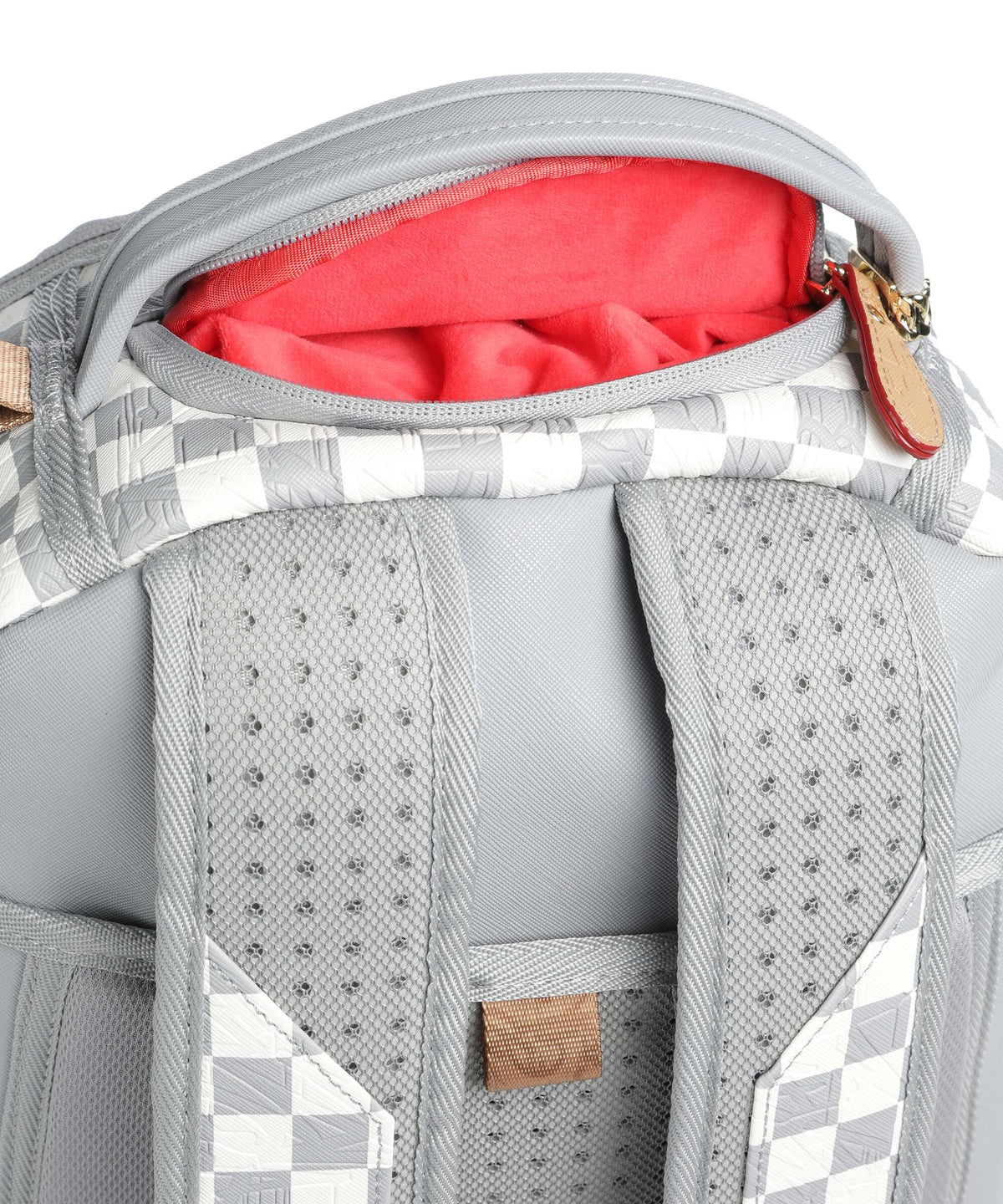 Sprayground Embossed Cream Check Backpack multicolour