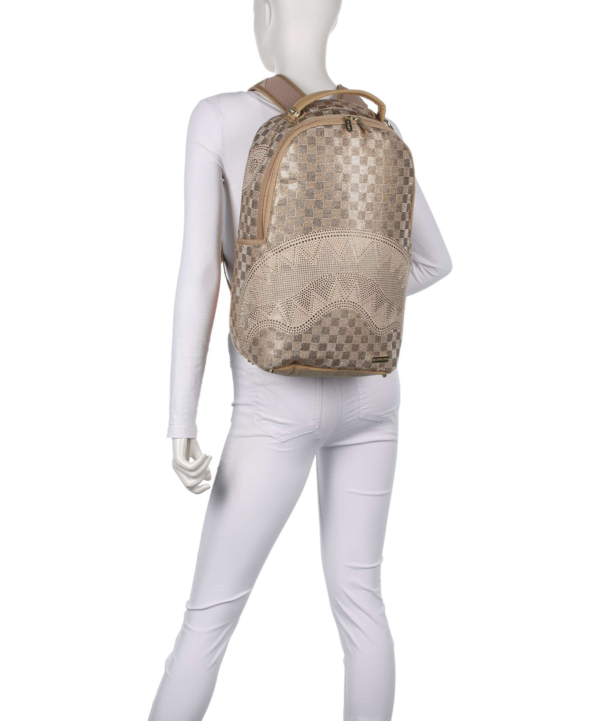 Sprayground 2 Tone Gold Trinity Backpack gold