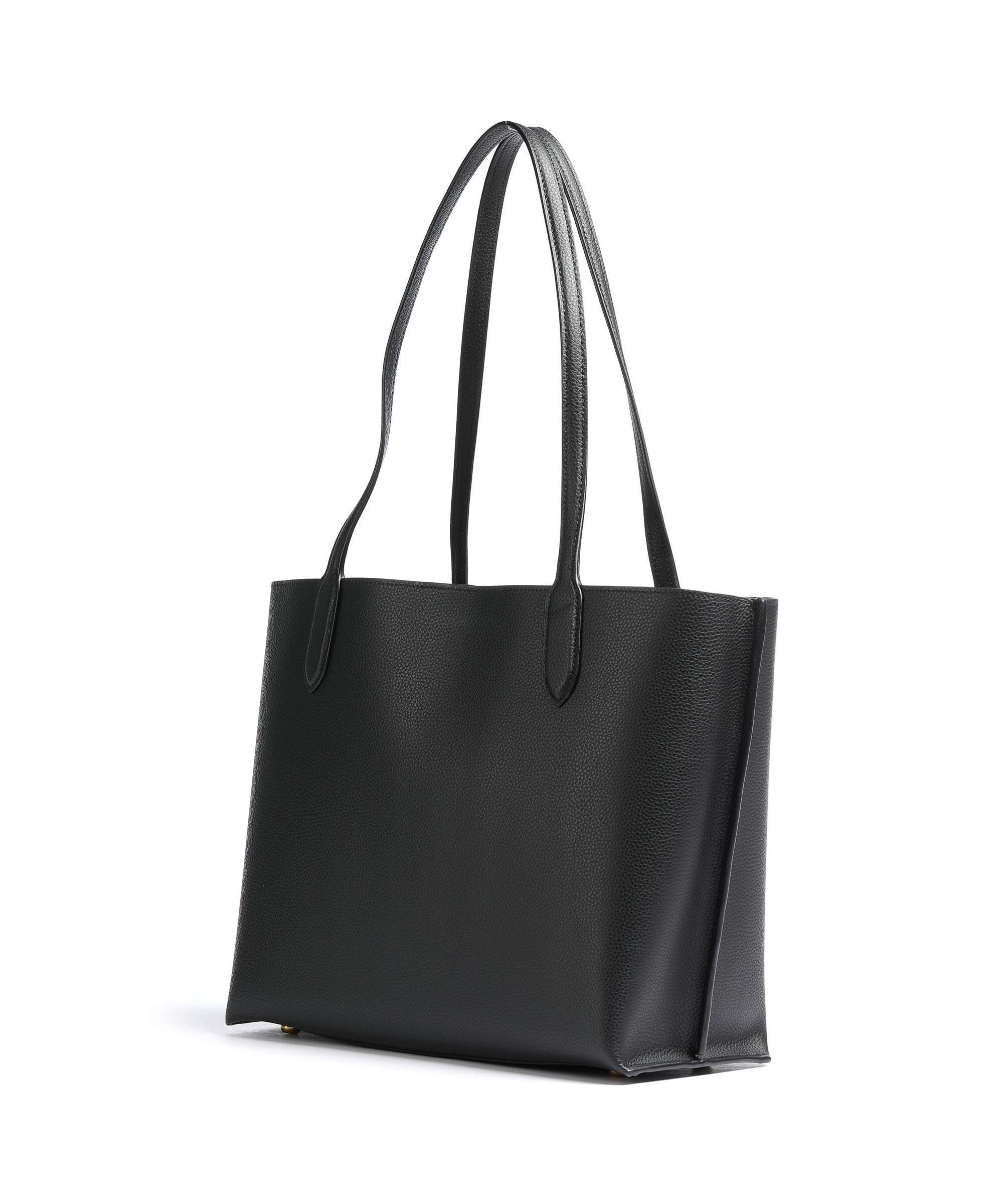Coach ウィロウ トート　A4サイズ　CD689 B4/BK Coach Willow Tote bag grained cow leather black - C0689-B4-BK – WARDOW