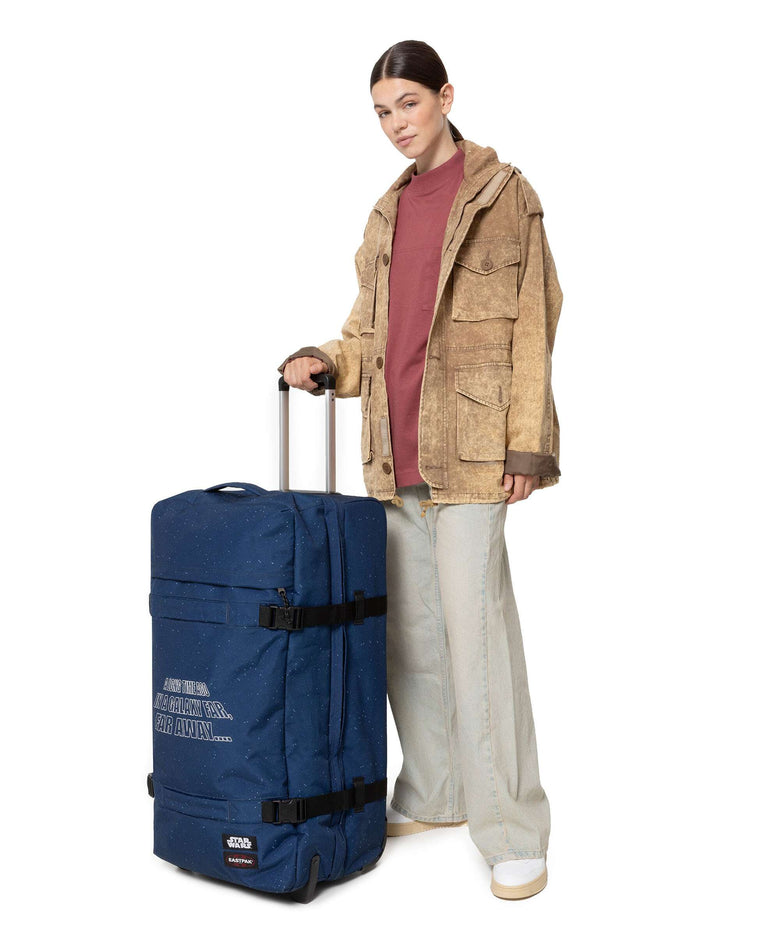 Eastpak Star Wars Transit'r L Travel bag with wheels street tags blue