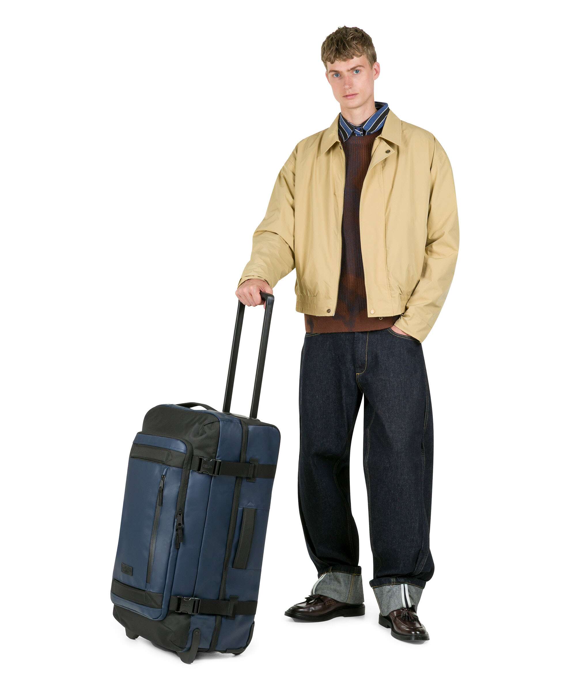 Eastpak Tranverz Cnnct M Travel bag with wheels admiral