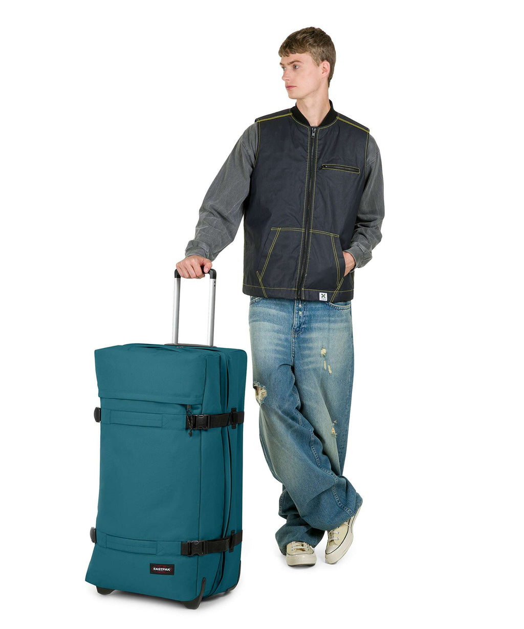 Eastpak Transit'R L Travel bag with wheels jade teal