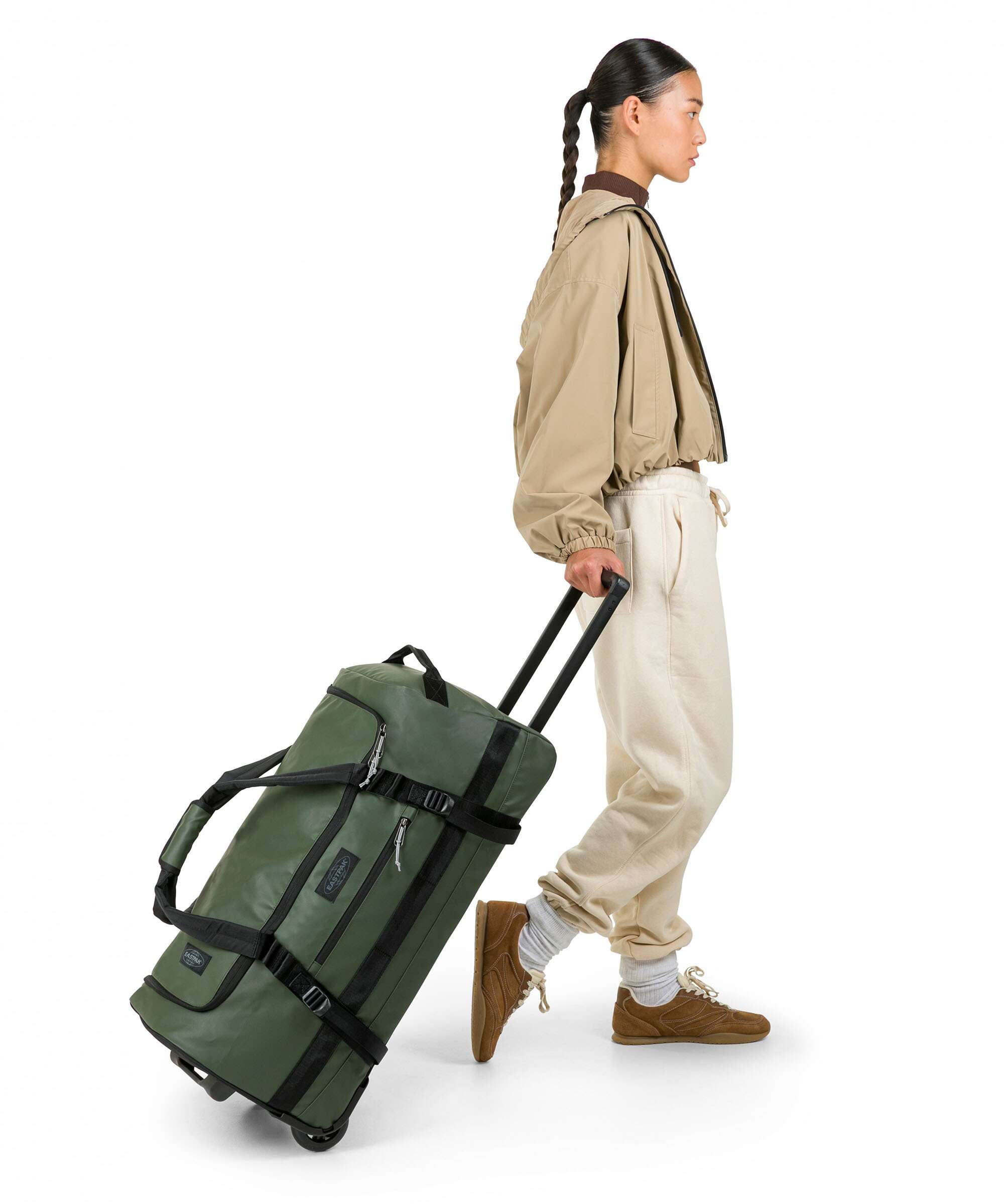 Eastpak Tarp Duffel Pack M Travel bag with wheels forest