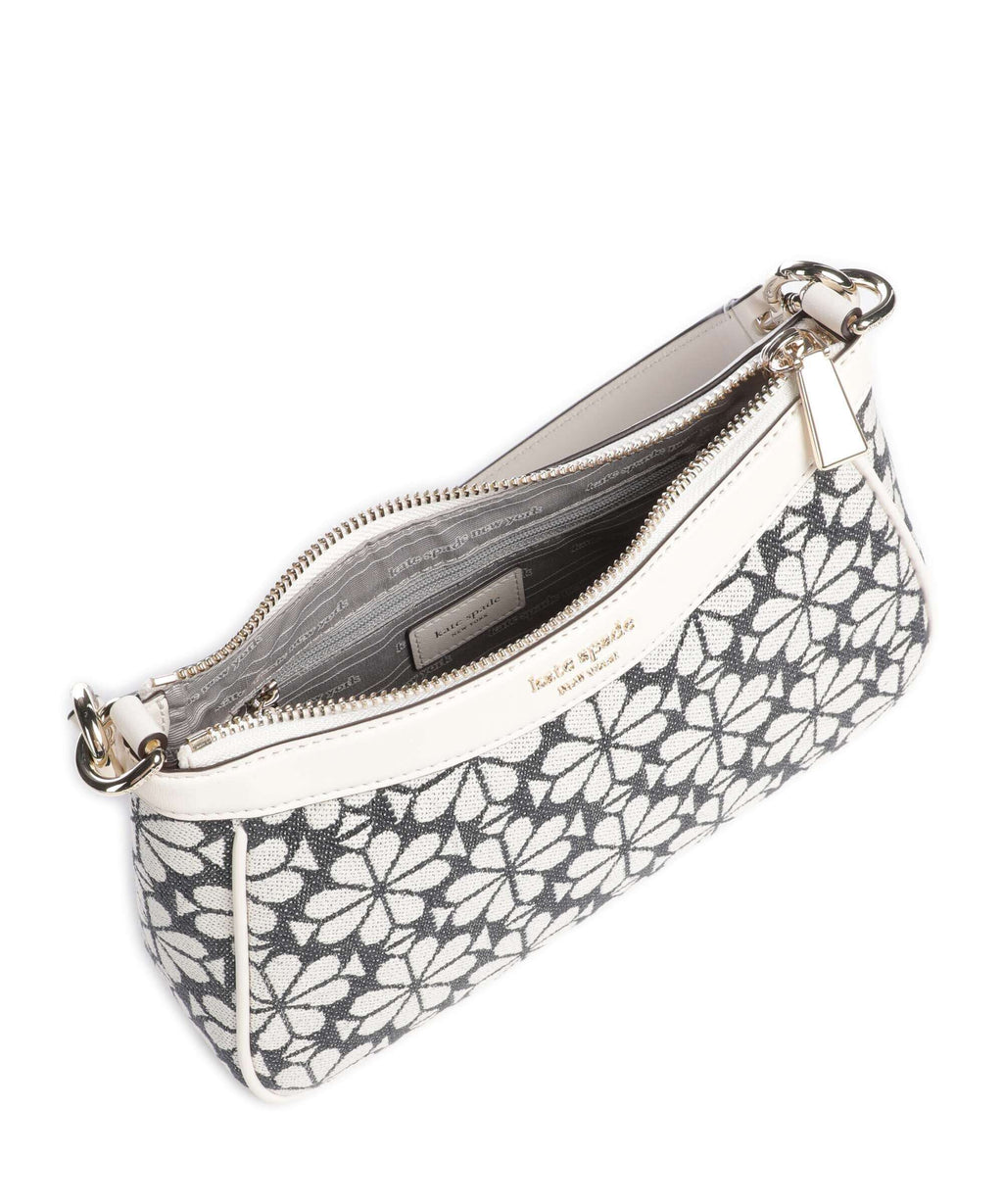 Kate Spade New York Spade Flower Jacquard Shoulder bag charcoal grey/multicolour