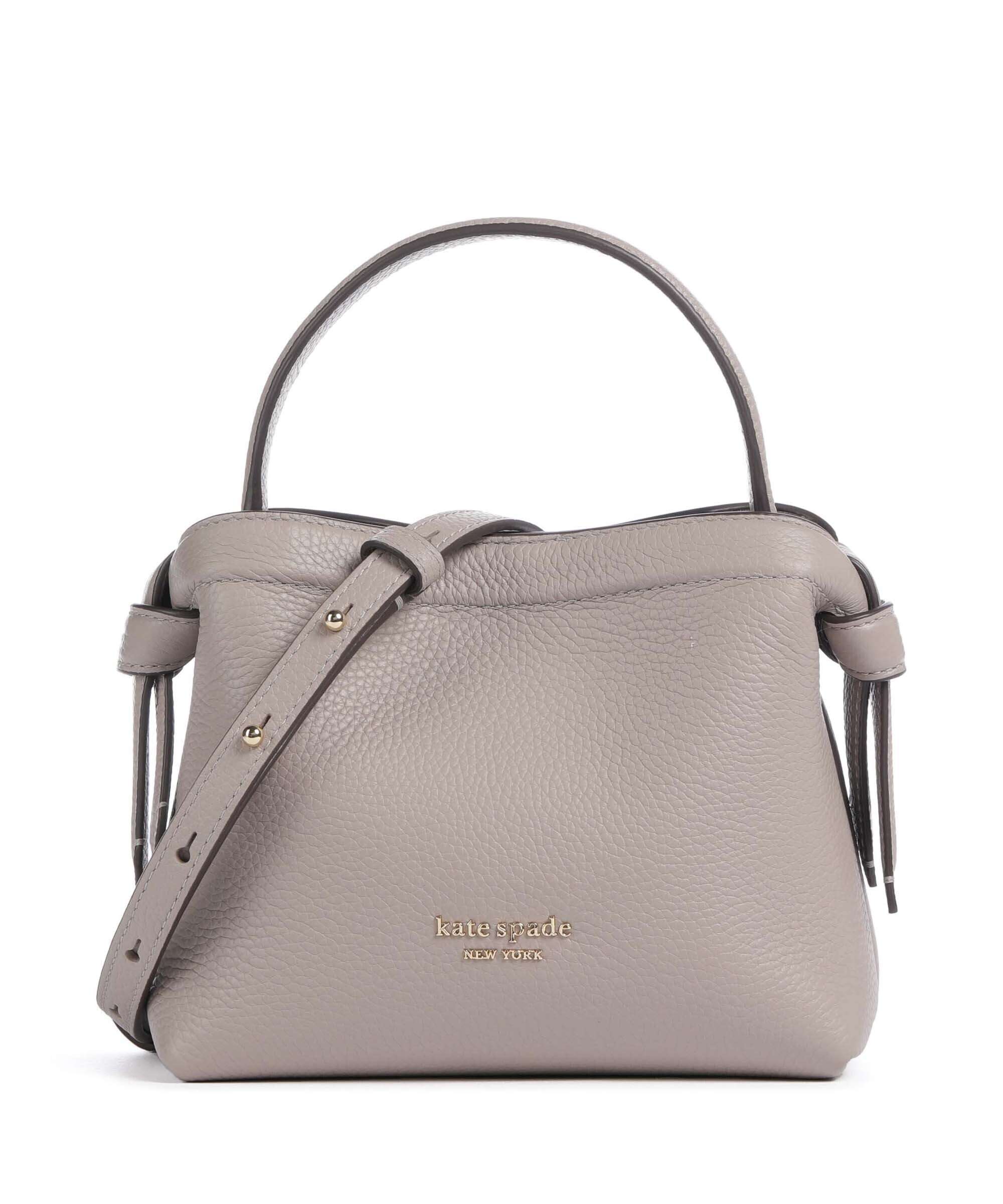 Kate Spade New York Knott Crossbody bag grained leather warm taupe