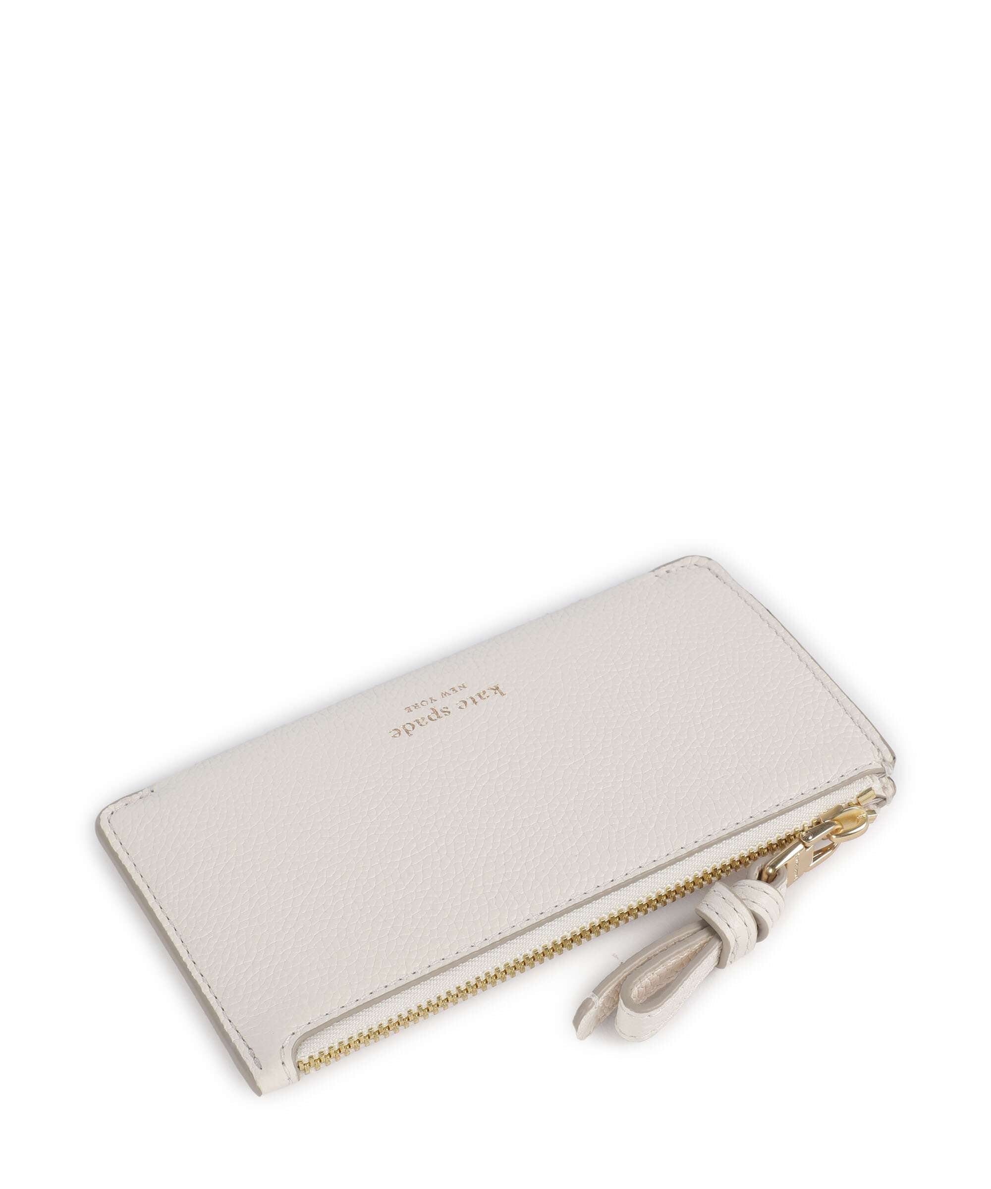 Kate Spade New York Loop Credit card holder grained leather cashew