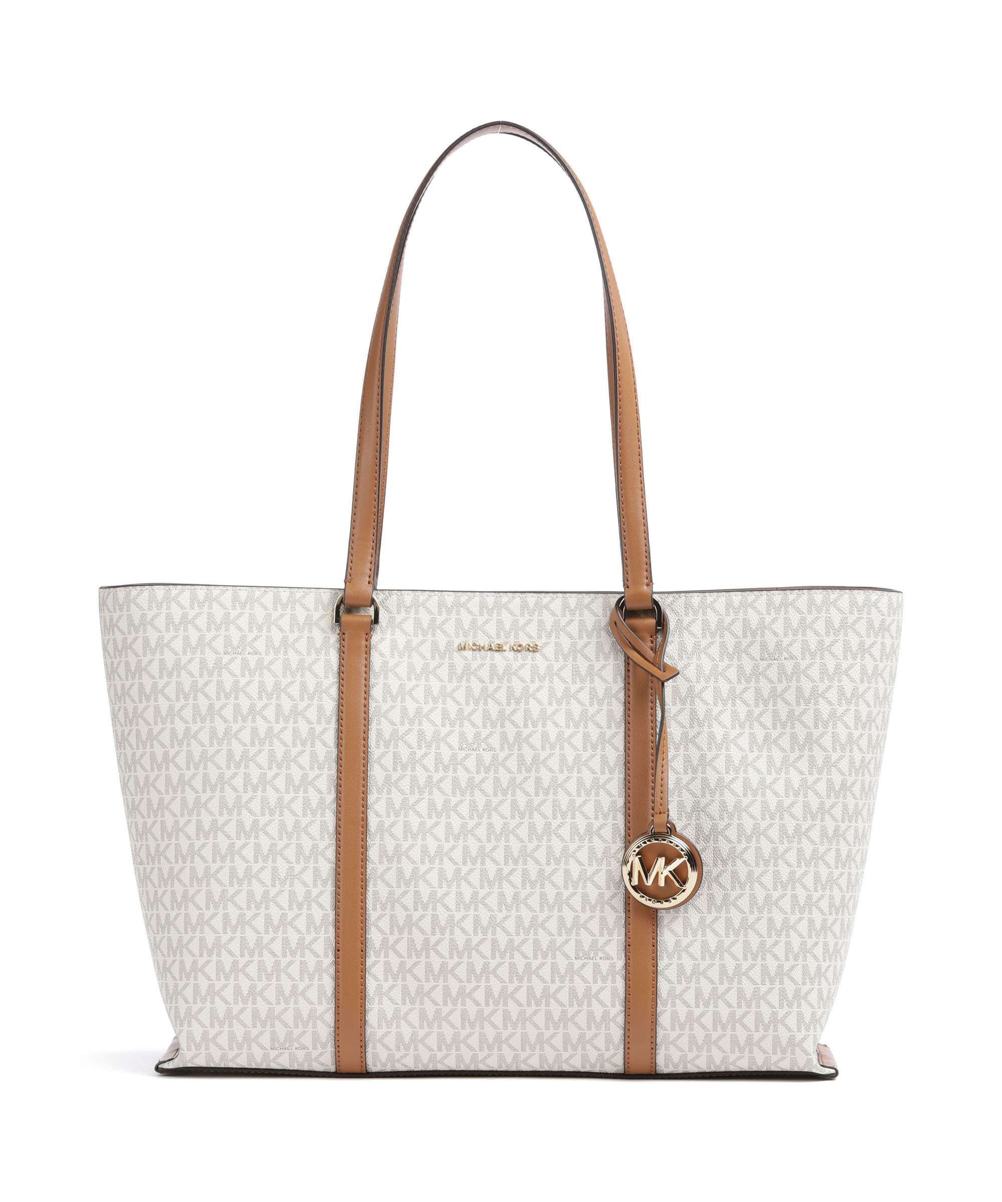 Michael Kors Temple Tote bag canvas vanilla/acorn - 30R4G1LT3B-149