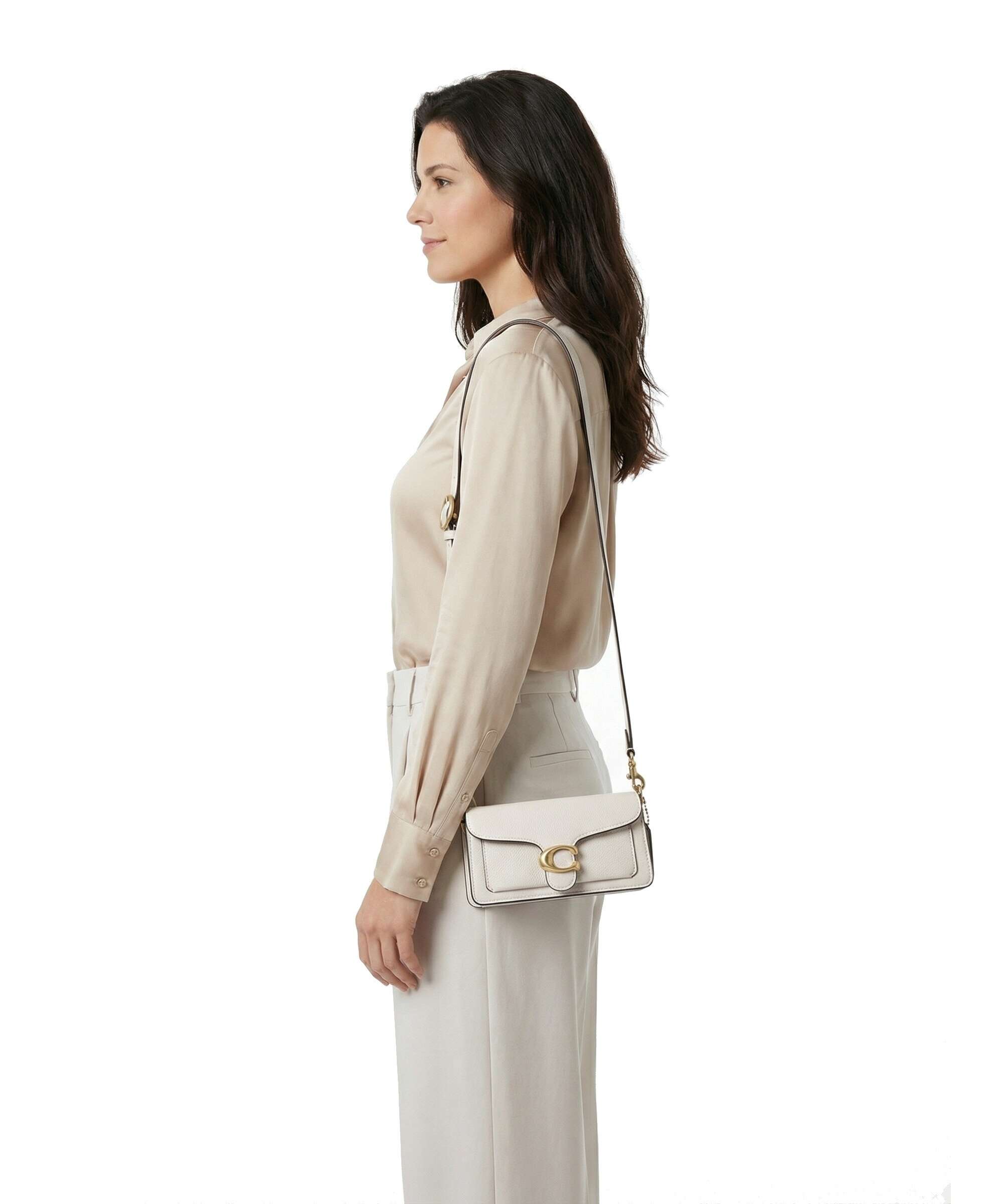 Coach Tabby 20 Crossbody bag grained leather chalk - CM546-B4-HA