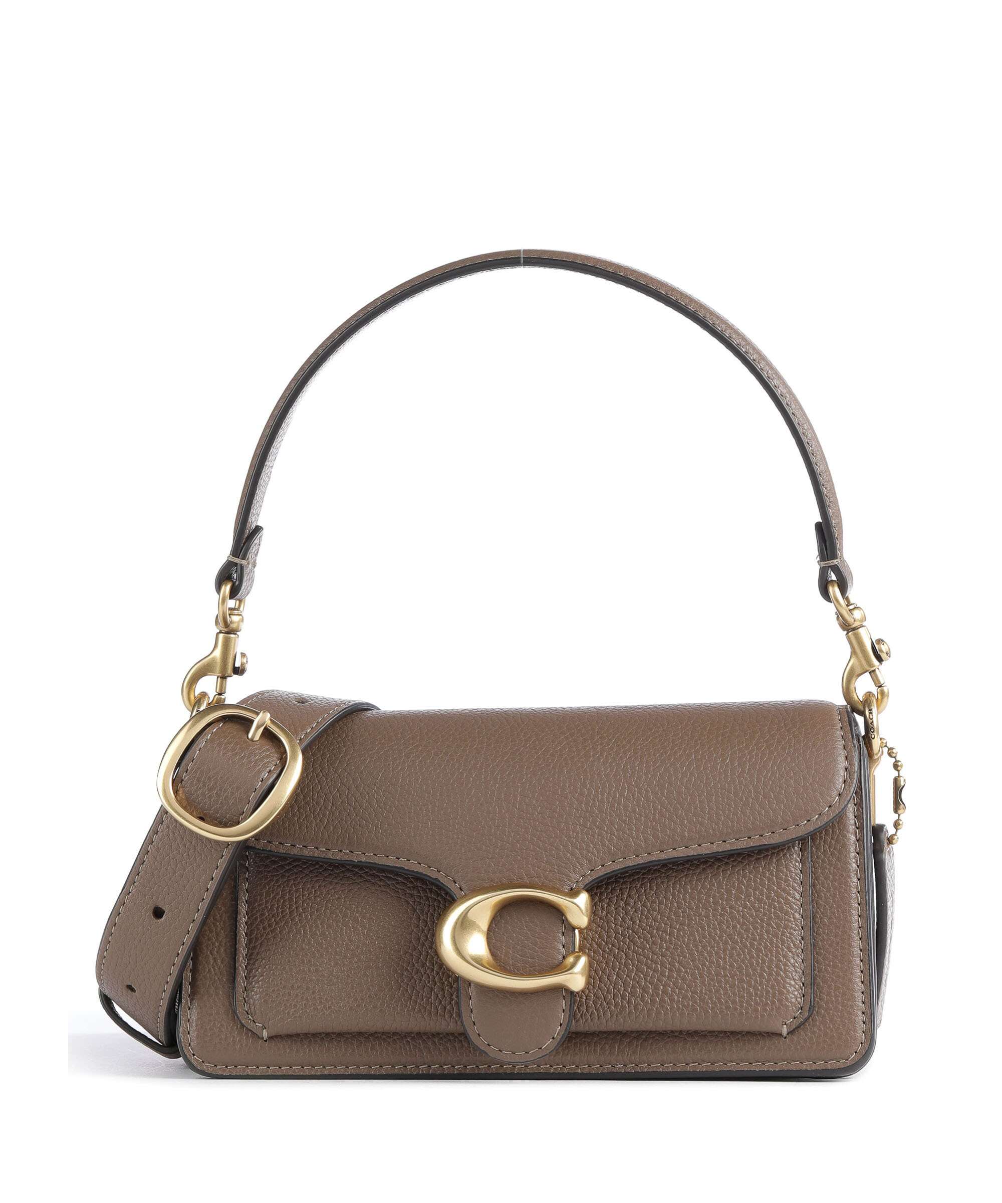 【新品未使用】★COACH / TOOLED TABBY 20 Coach Tabby 20 Crossbody bag grained leather dark stone - CM546