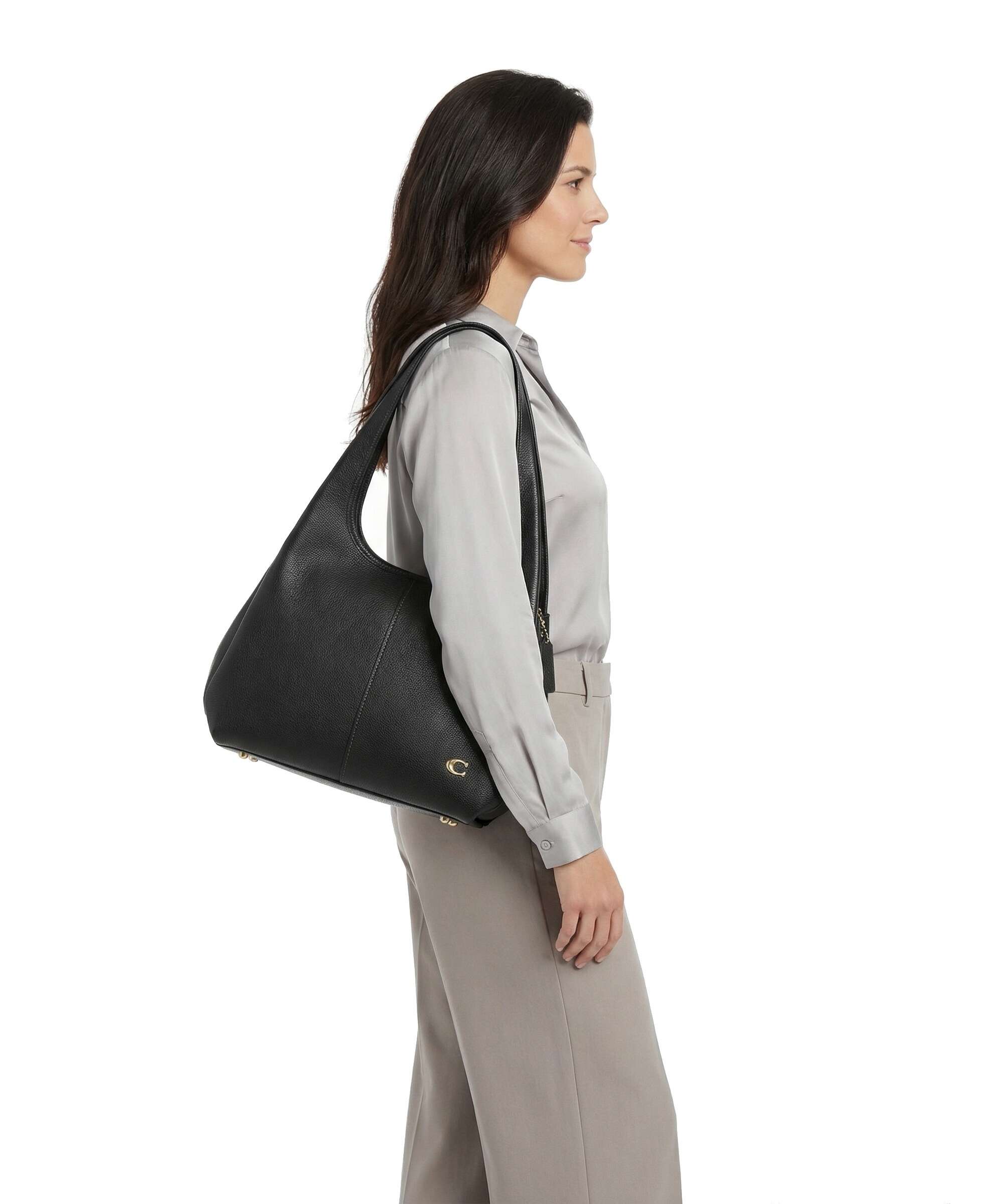 Coach Lana Hobo bag grained leather black - CM544-B4-BK – WARDOW