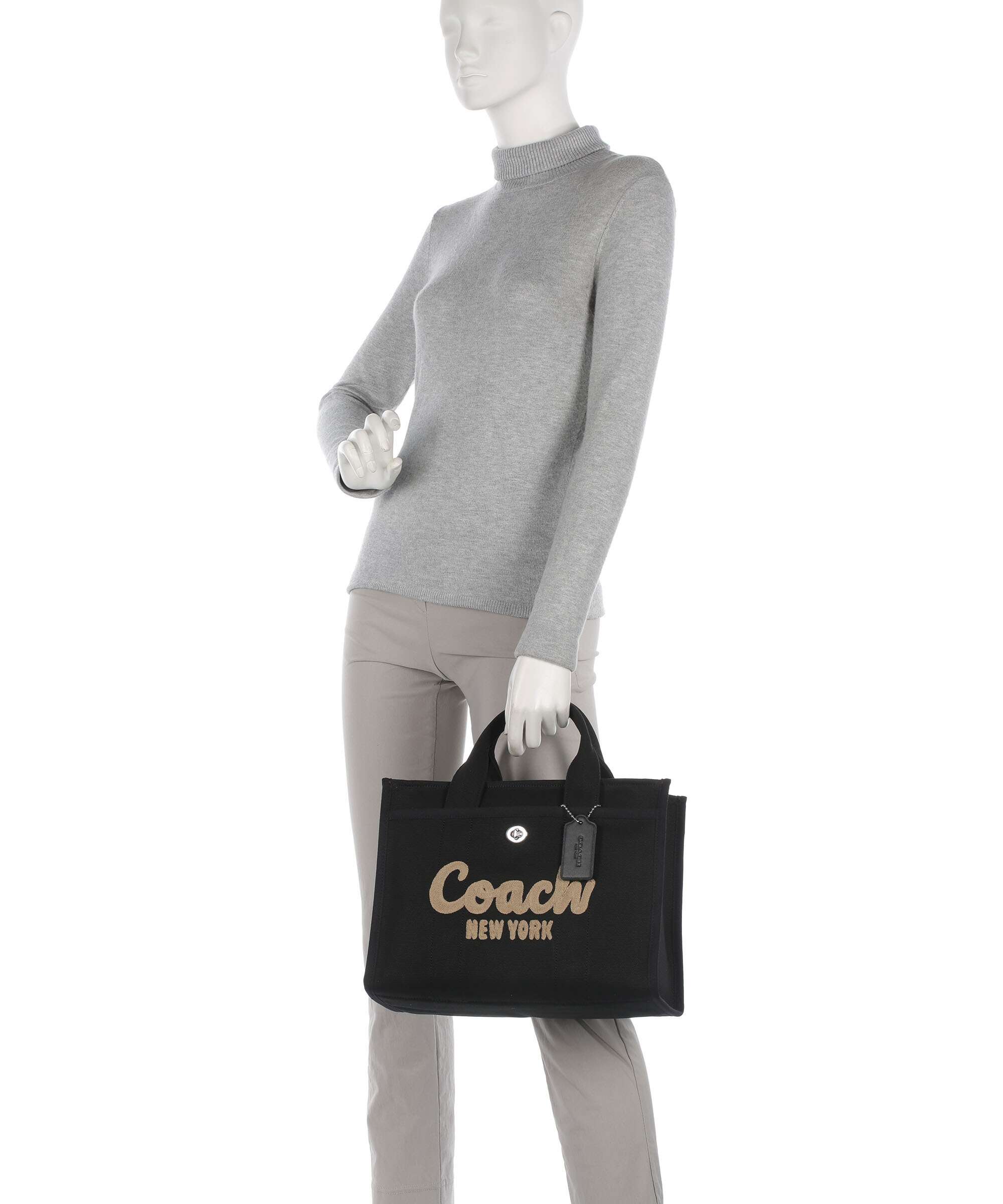 Coach Cargo Handbag canvas black - CP158-LHBLK – WARDOW