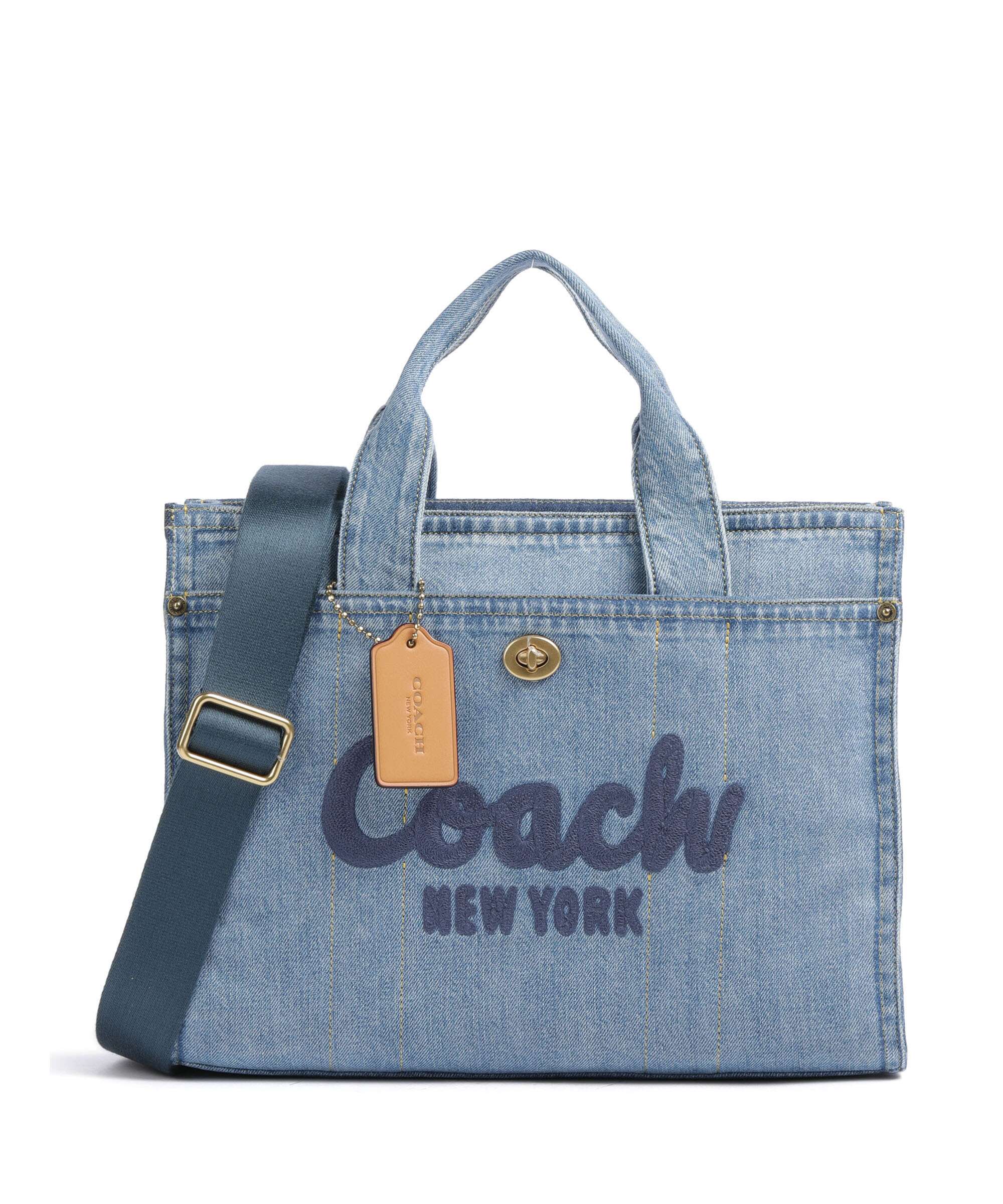 Coach Cargo Denim Handbag cotton indigo - CR657-B4-IN – WARDOW
