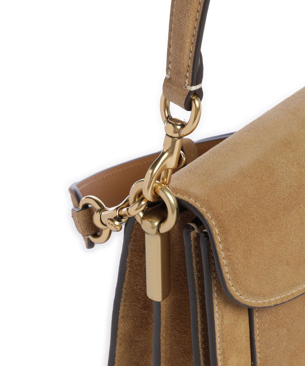 Coach Tabby Suede 26 Shoulder bag sand