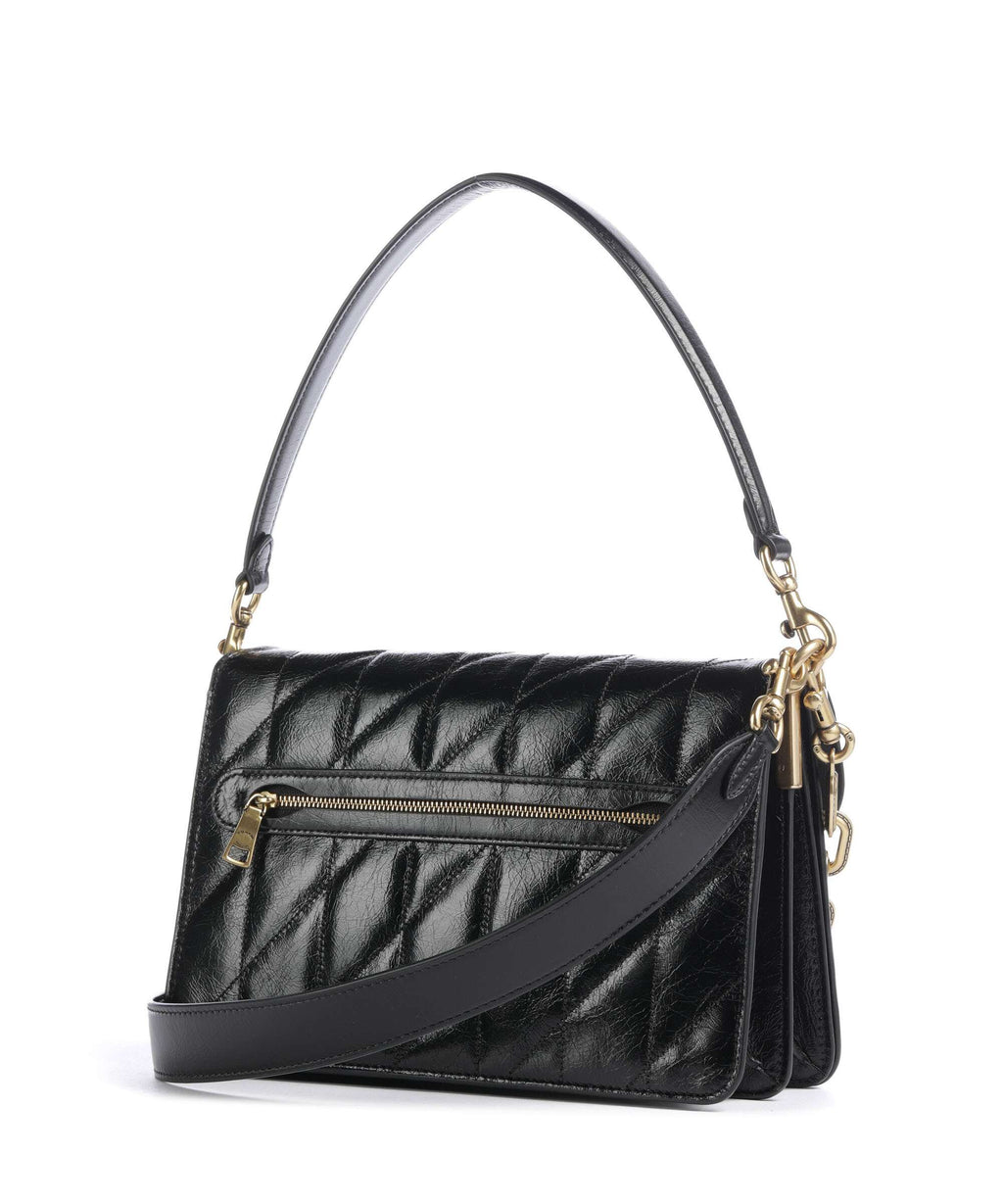 Coach Tabby Quilted Glazed Shoulder bag black