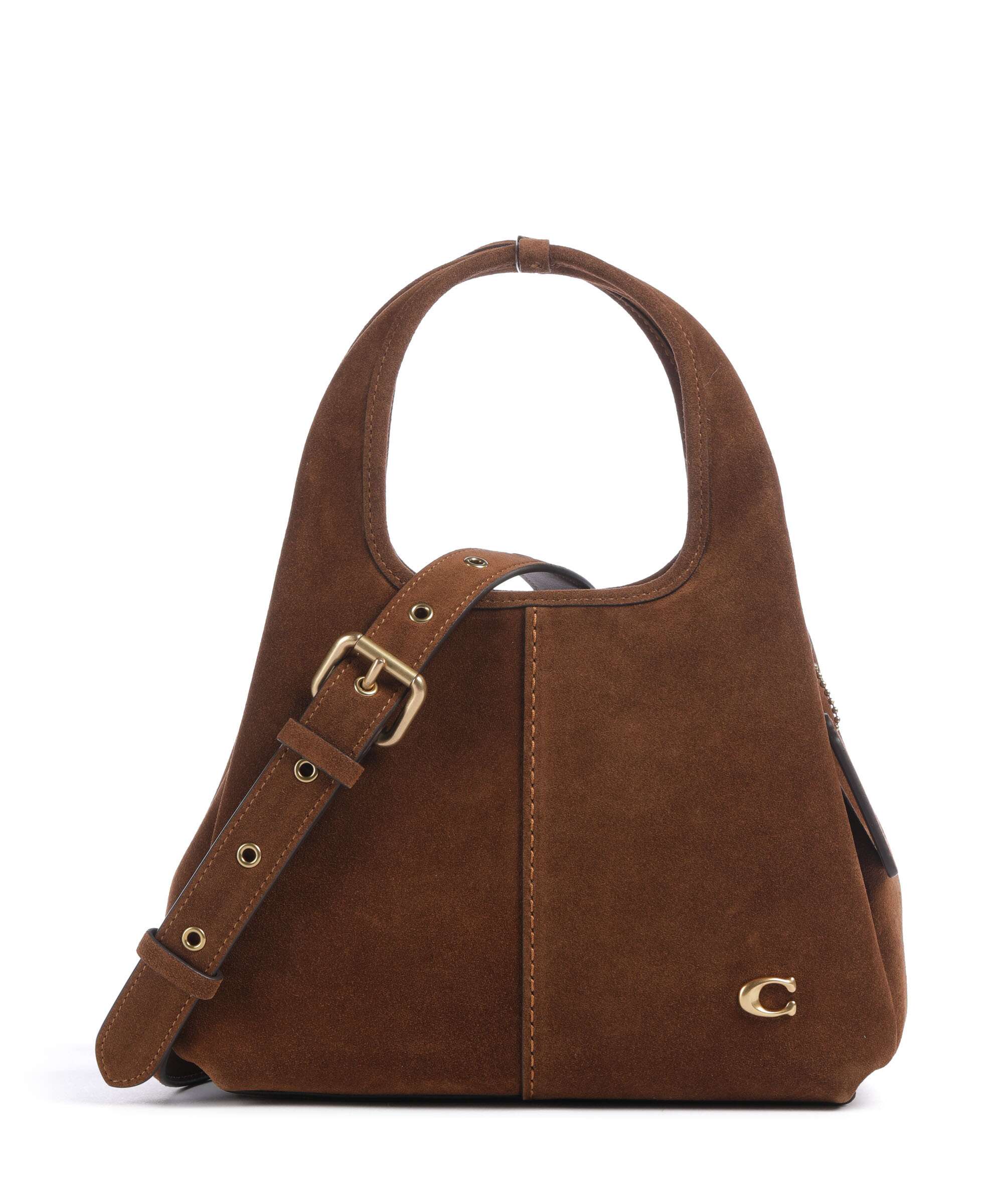 Coach Lana Suede 23 Handbag brushed leather warm brown - CBZ95
