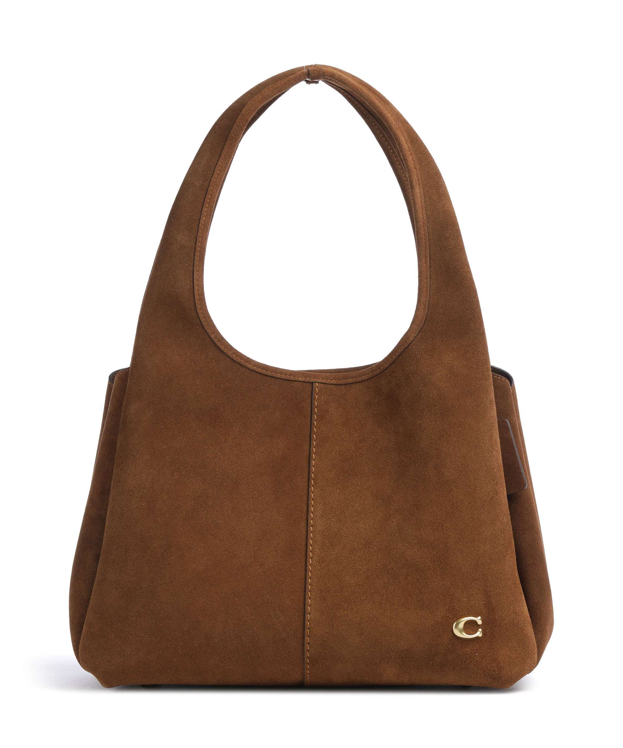 Coach Lana Suede Hobo bag brushed leather warm brown - CBZ96-B4WBR