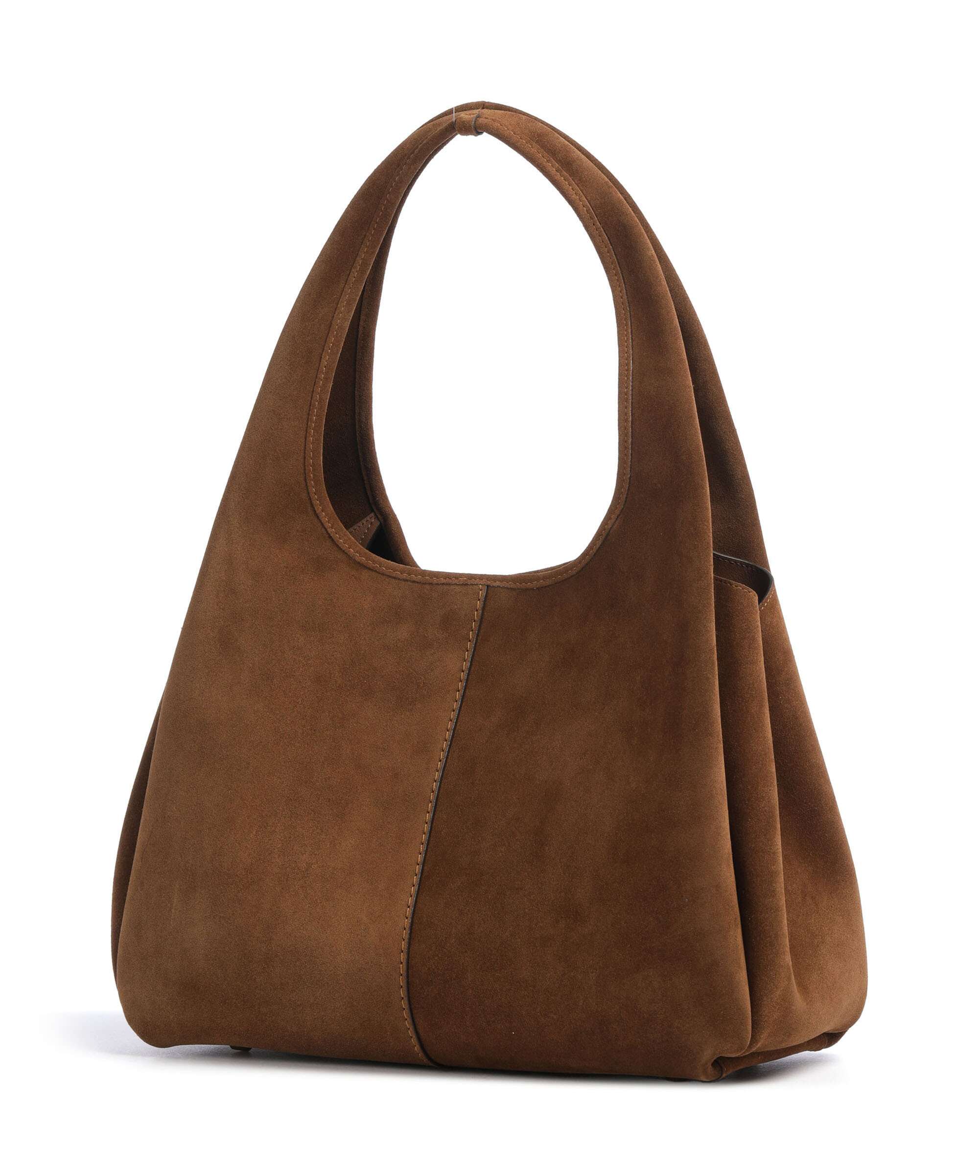Coach Lana Suede Hobo bag brushed leather warm brown - CBZ96-B4WBR