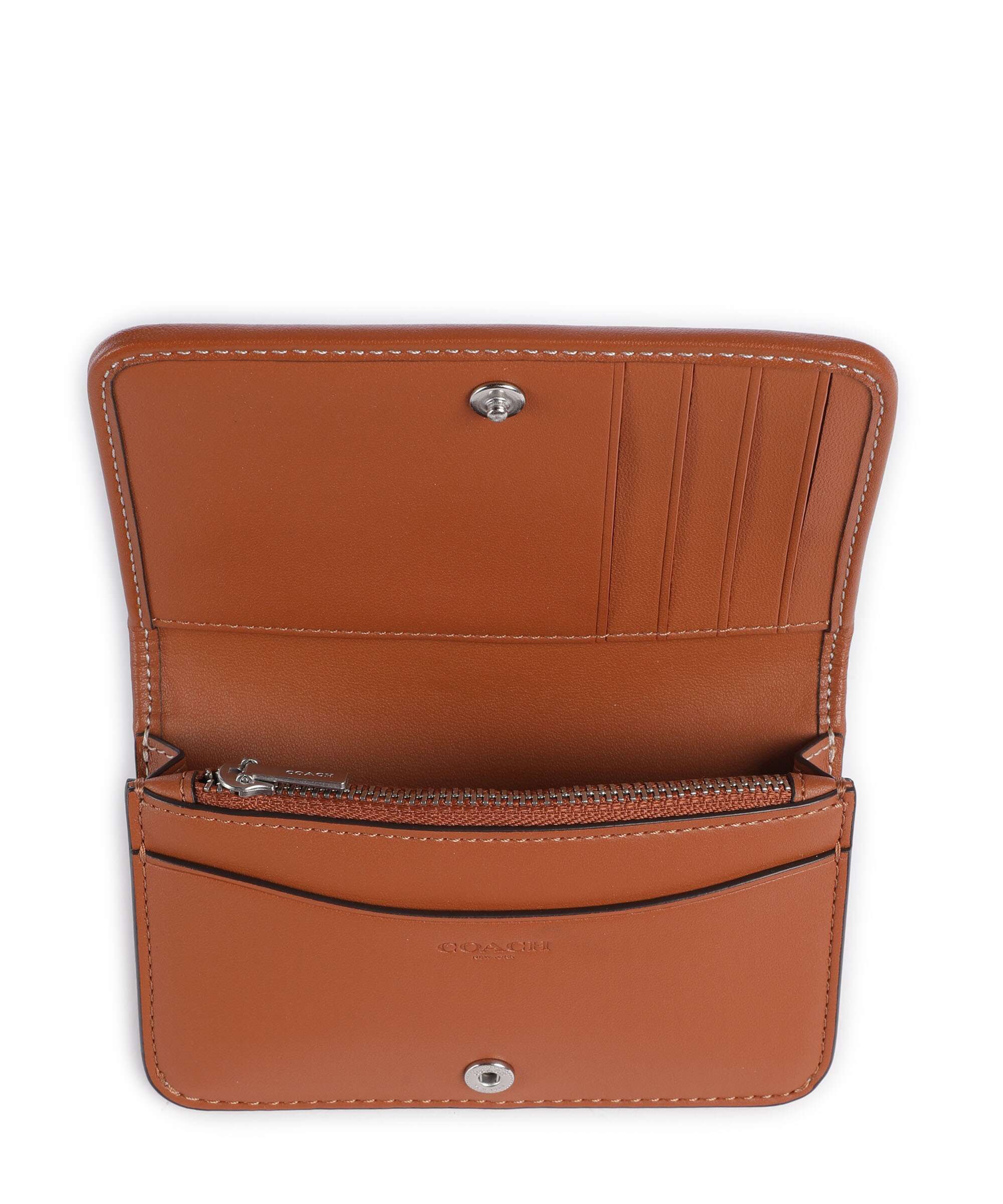 Coach Essential Crystal Signature Jacquard Wallet burnished amber