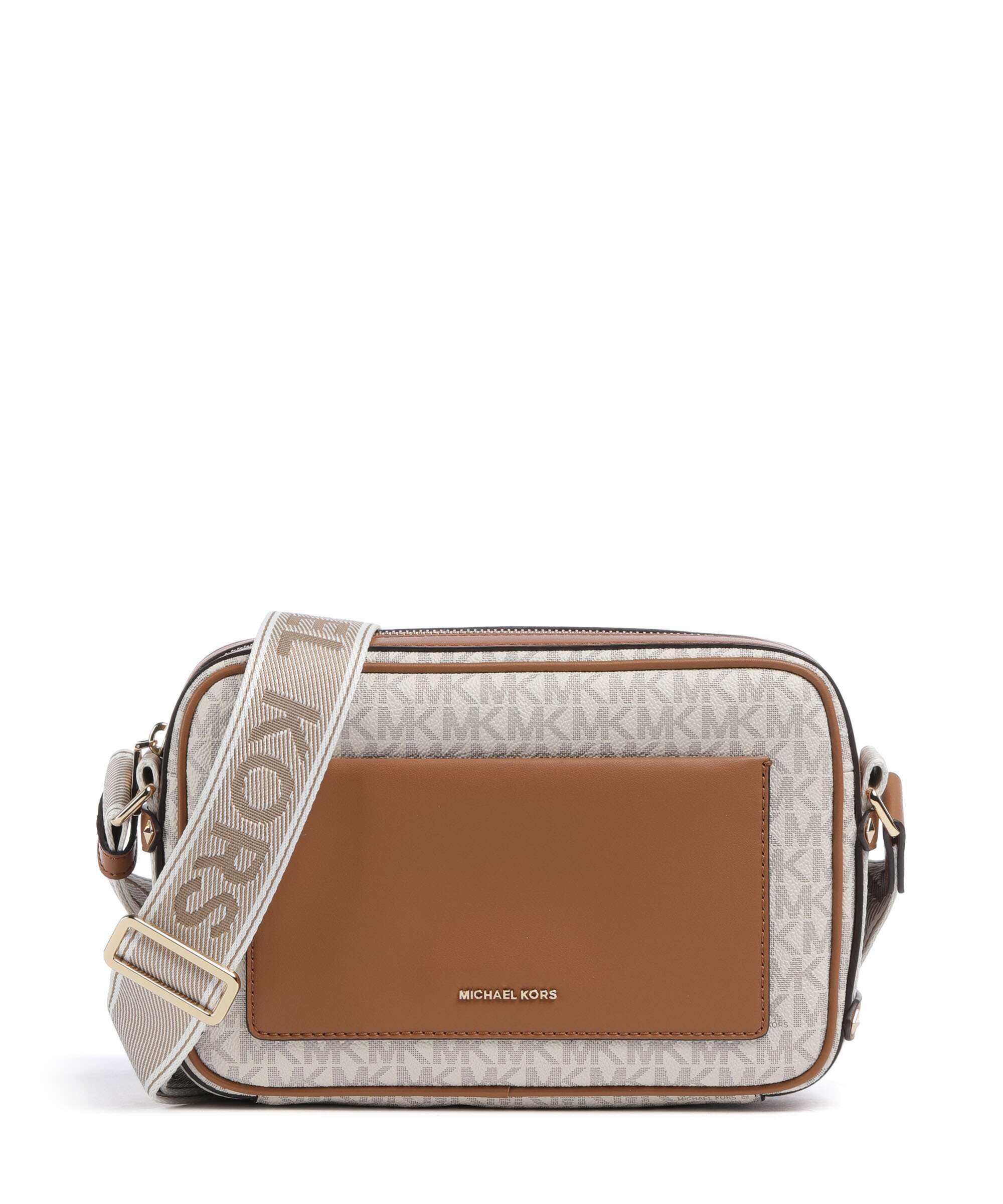 K*1様 CASSAVES/MILCRUISER 149.5 Michael Kors Maeve Crossbody bag canvas vanilla/acorn - 32R5G5VC9B
