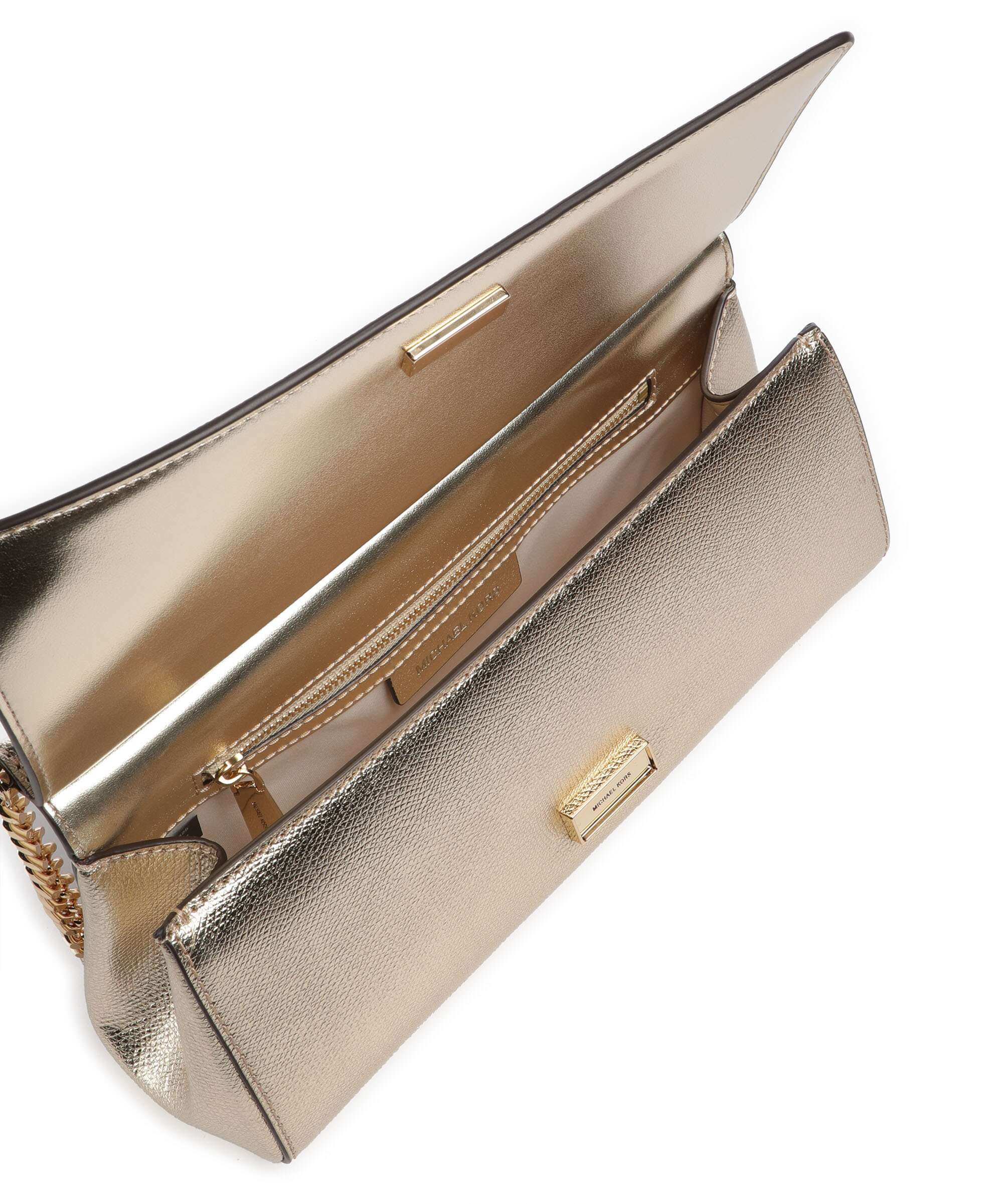 Macimallo（感謝）/5 Michael Kors Carmine Shoulder bag grained leather pale gold
