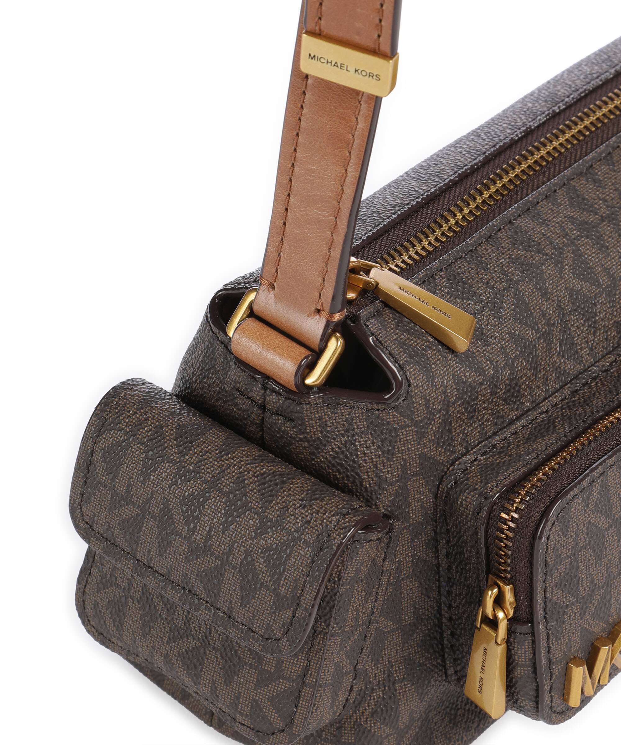 Michael Kors Dakota Small Crossbody bag imitation leather brown