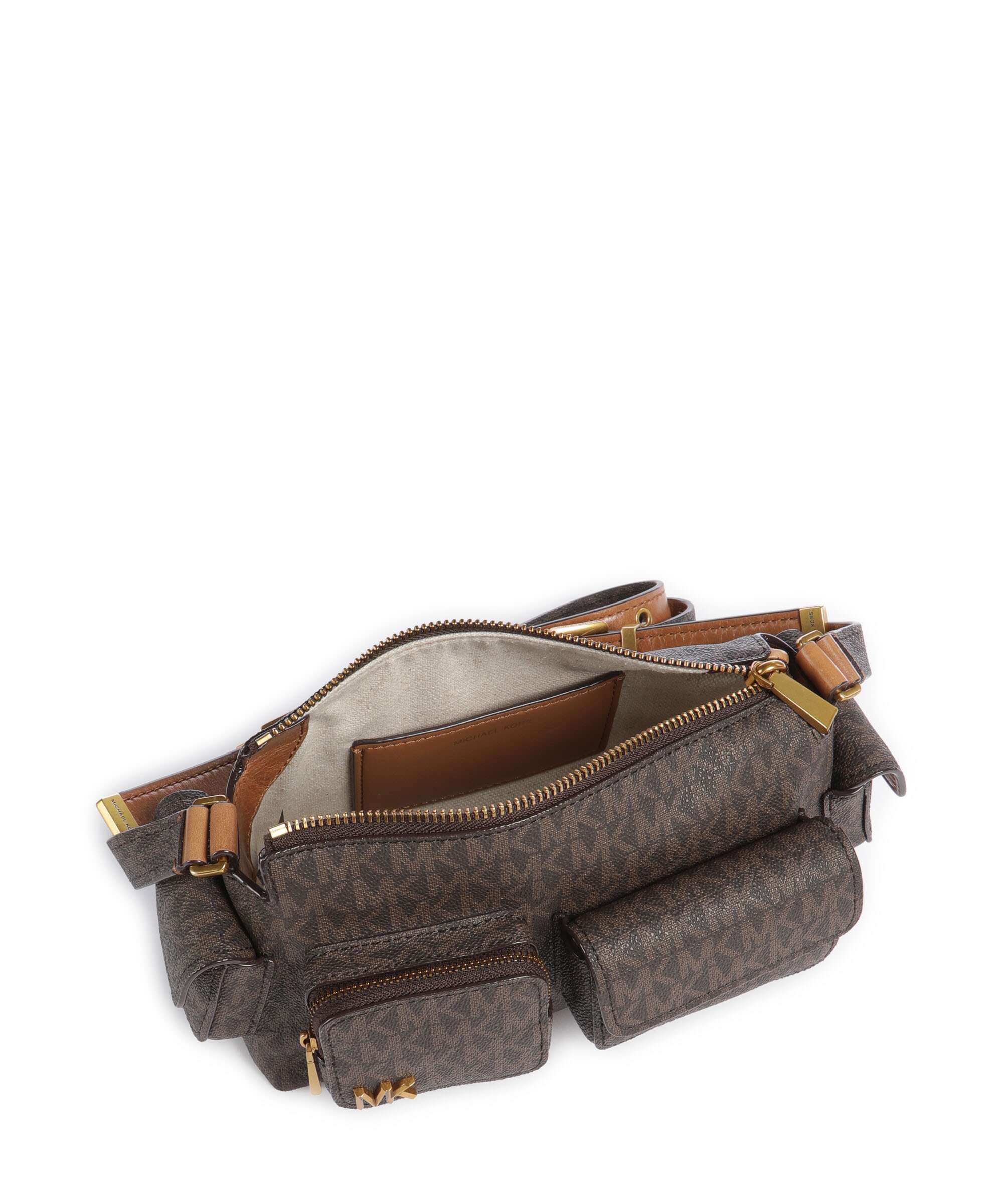 Michael Kors Dakota Small Crossbody bag imitation leather brown