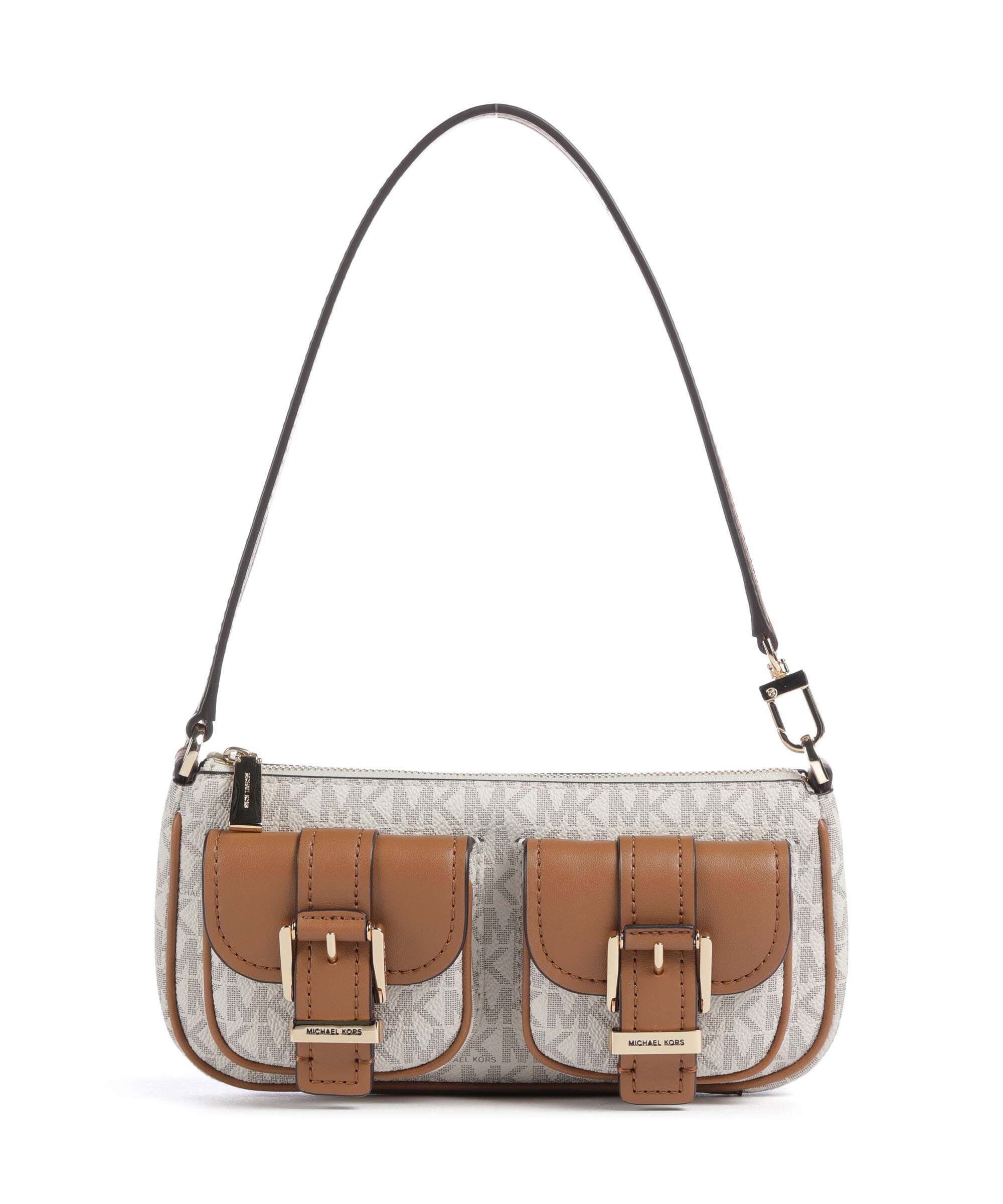 Michael Kors Zoe Shoulder bag imitation leather vanilla/acorn