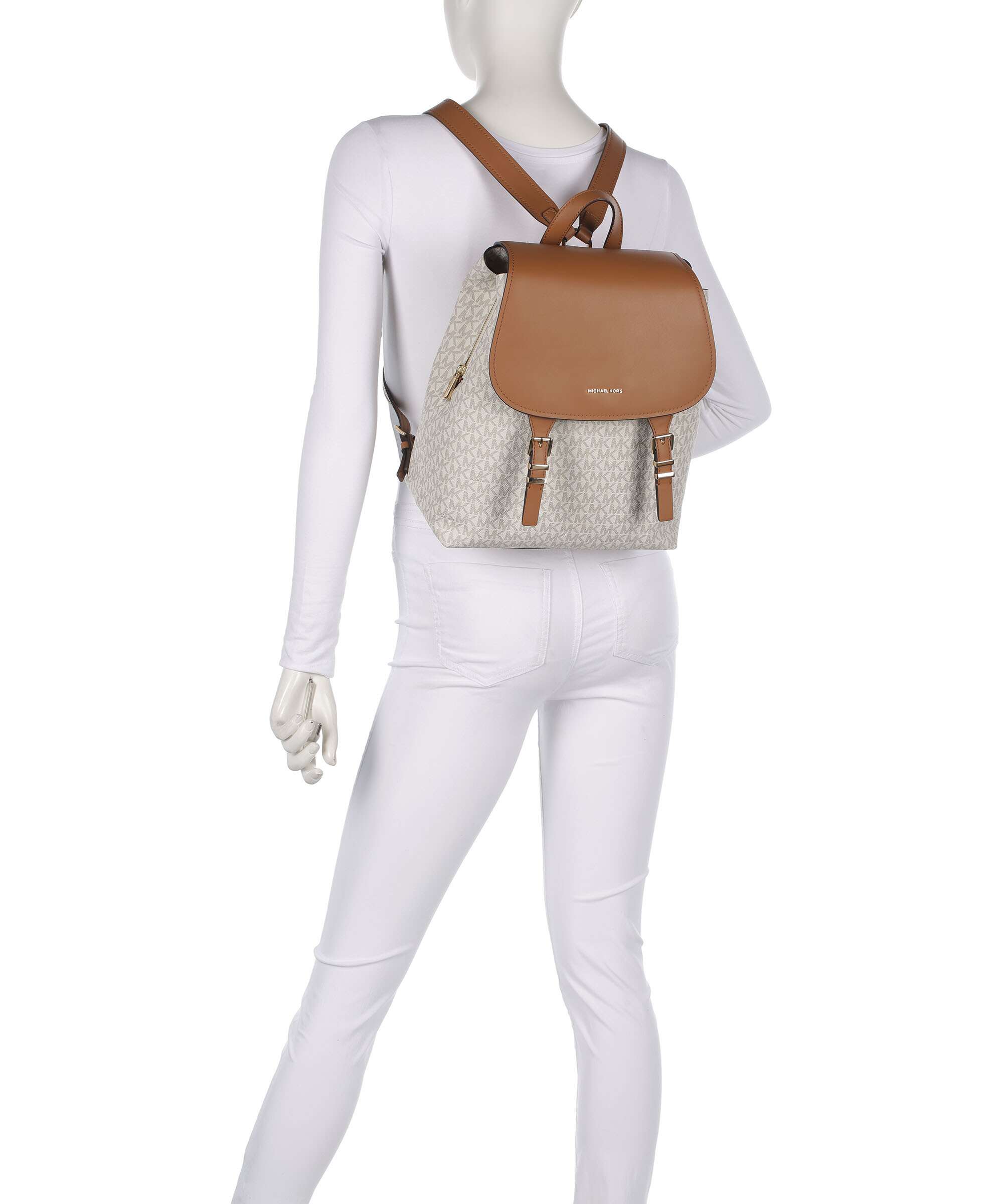 Michael Kors Quinn Medium Backpack imitation leather vanilla/acrn