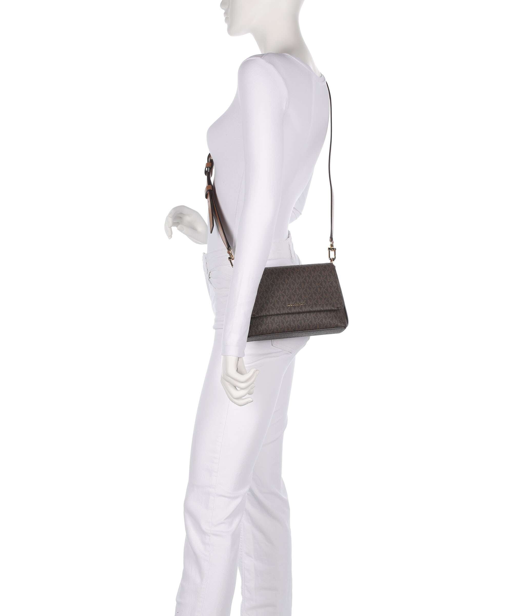 Michael Kors Nessa Small Crossbody bag imitation leather brown