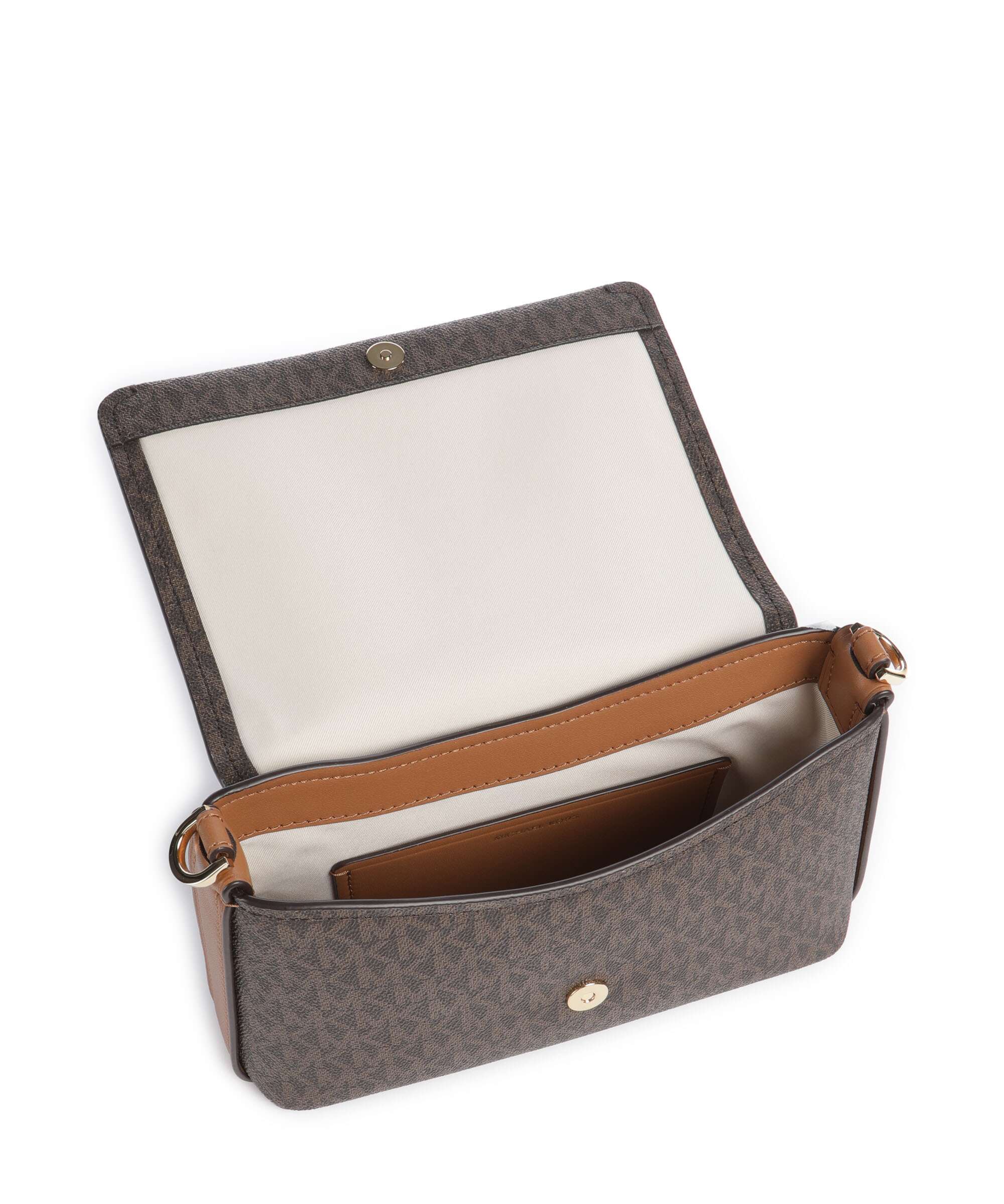 Michael Kors Nessa Small Crossbody bag imitation leather brown