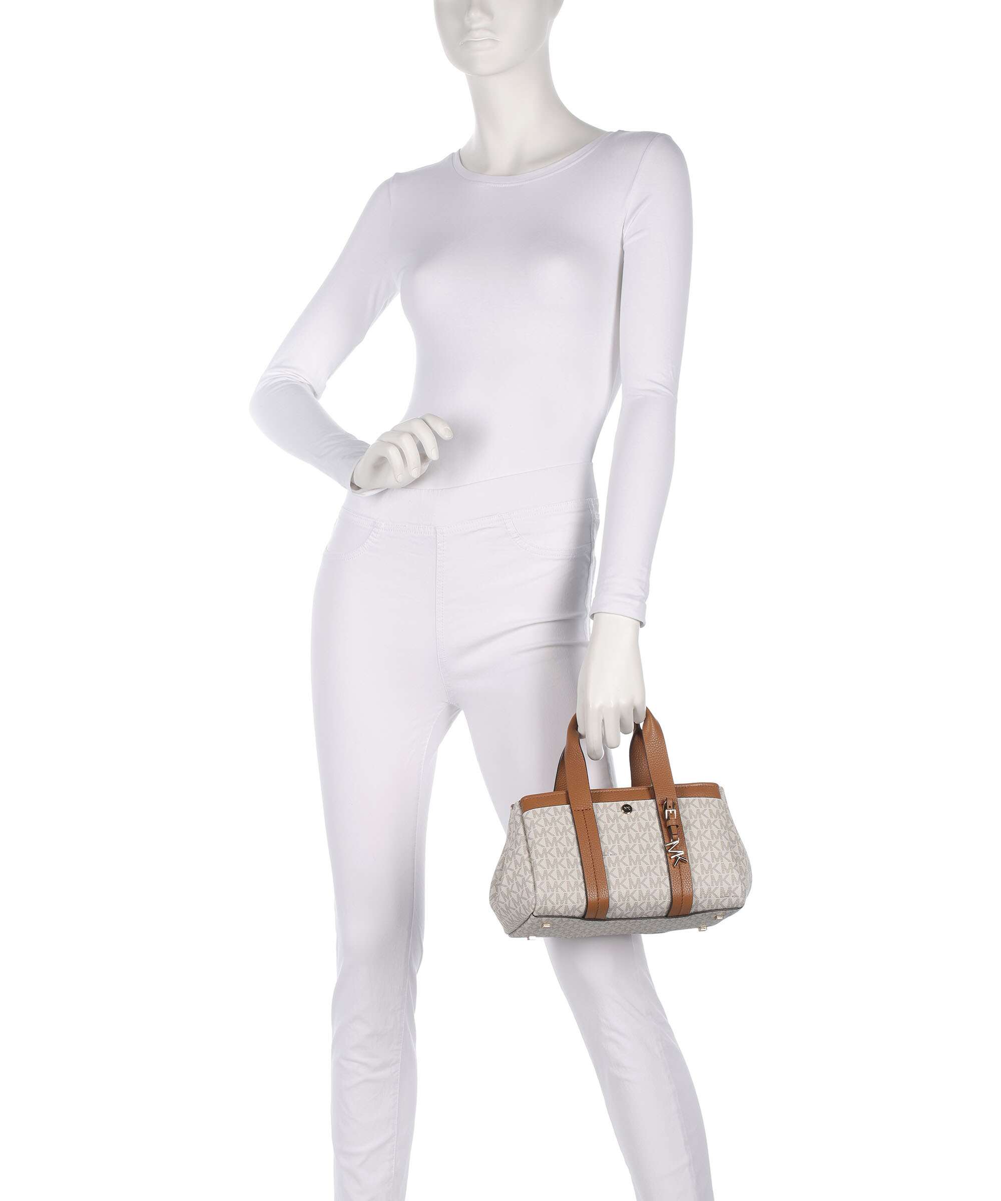 Michael Kors Romee XS Handbag imitation leather vanilla/acorn